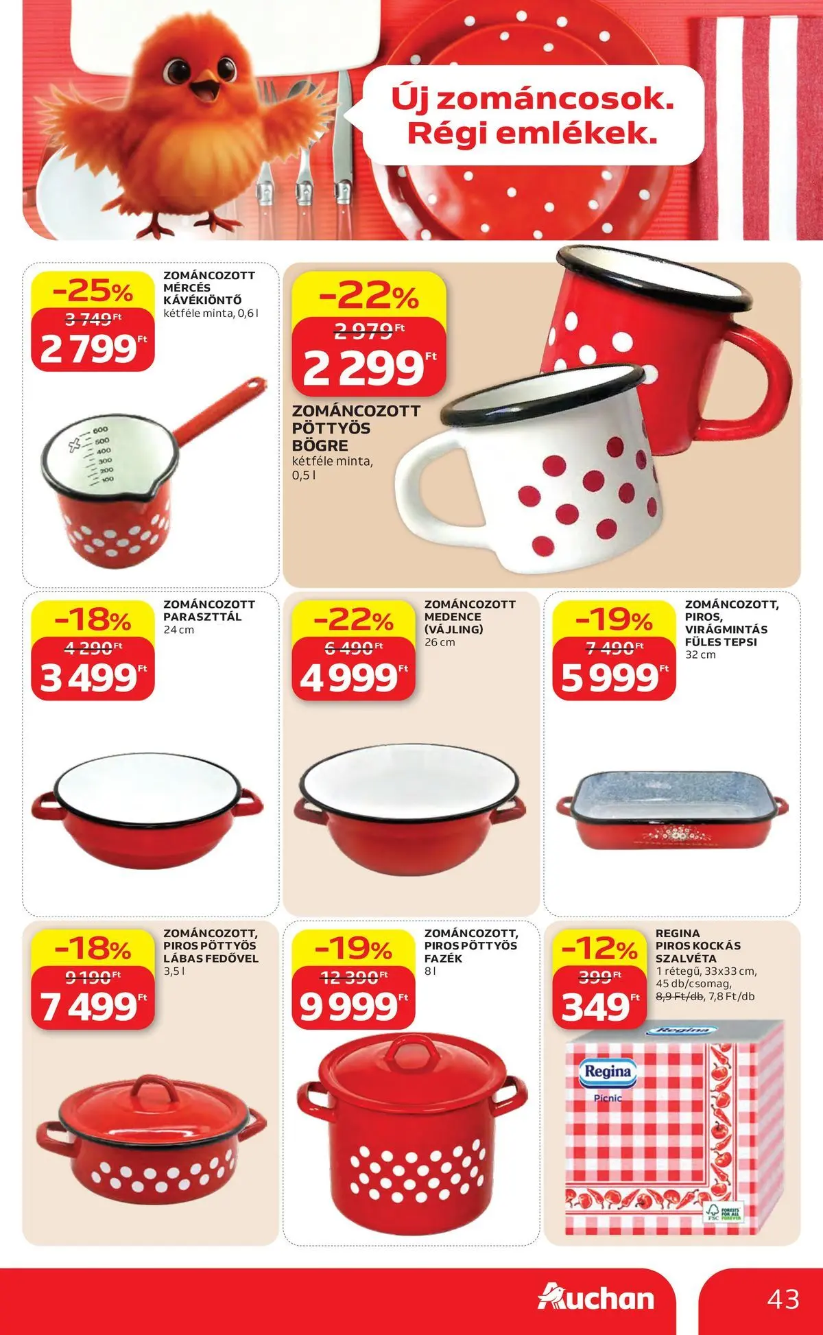 Auchan akciós újság Budapest - 2026.06.04. -tól/töl > akció, lapozható szórólap 🛍️ | Oldal: 43 | Termékek: Bögre, Medence