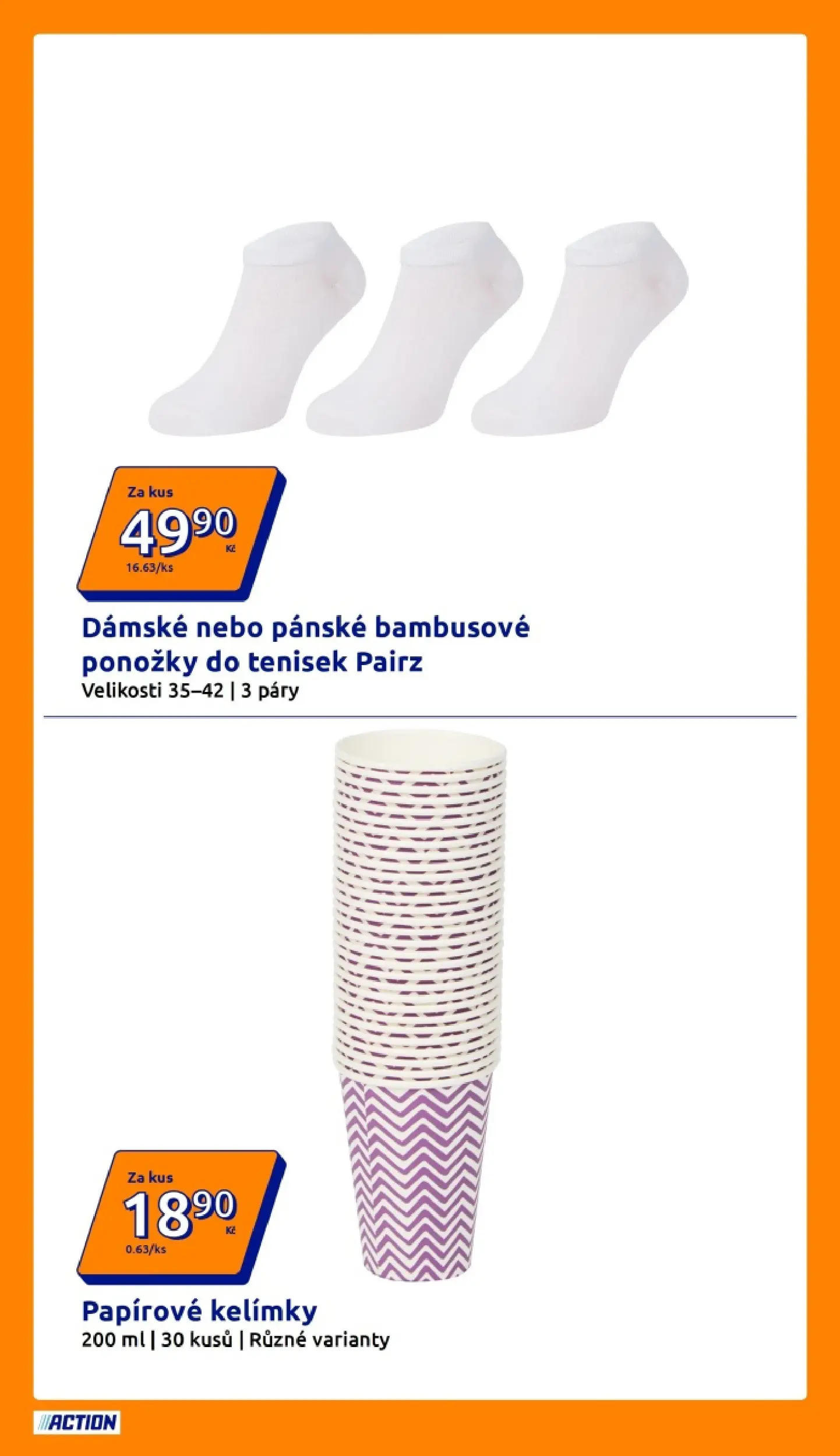 Action leták od 03.06.2026 - Akční leták online | Strana: 7 | Produkty: Ponožky, Kelímky