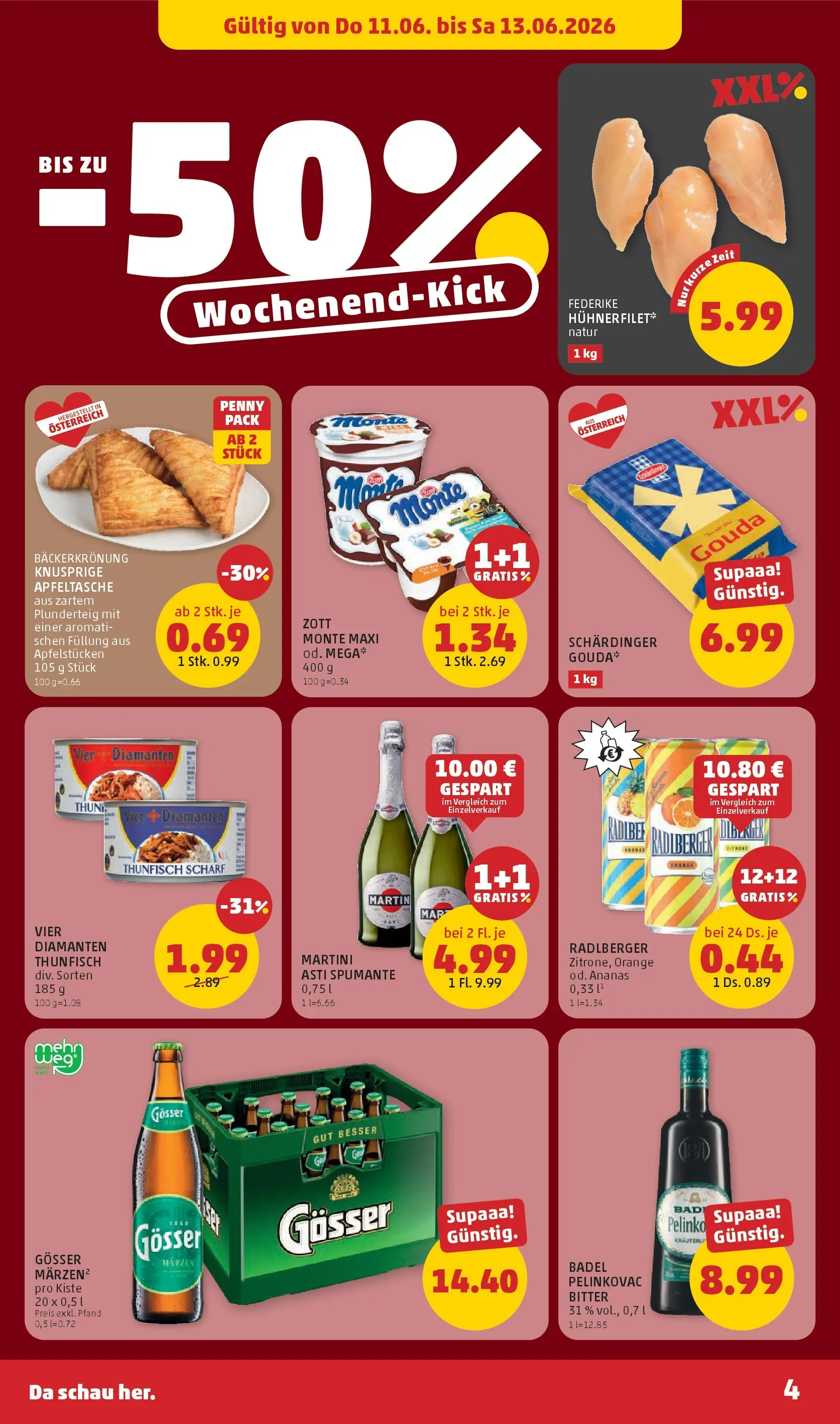 Penny Markt - PENNY: Die ganze Woche sparen. ab (10.06.2026) - Angebote, Prospekt | Seite: 4 | Produkte: Ananas