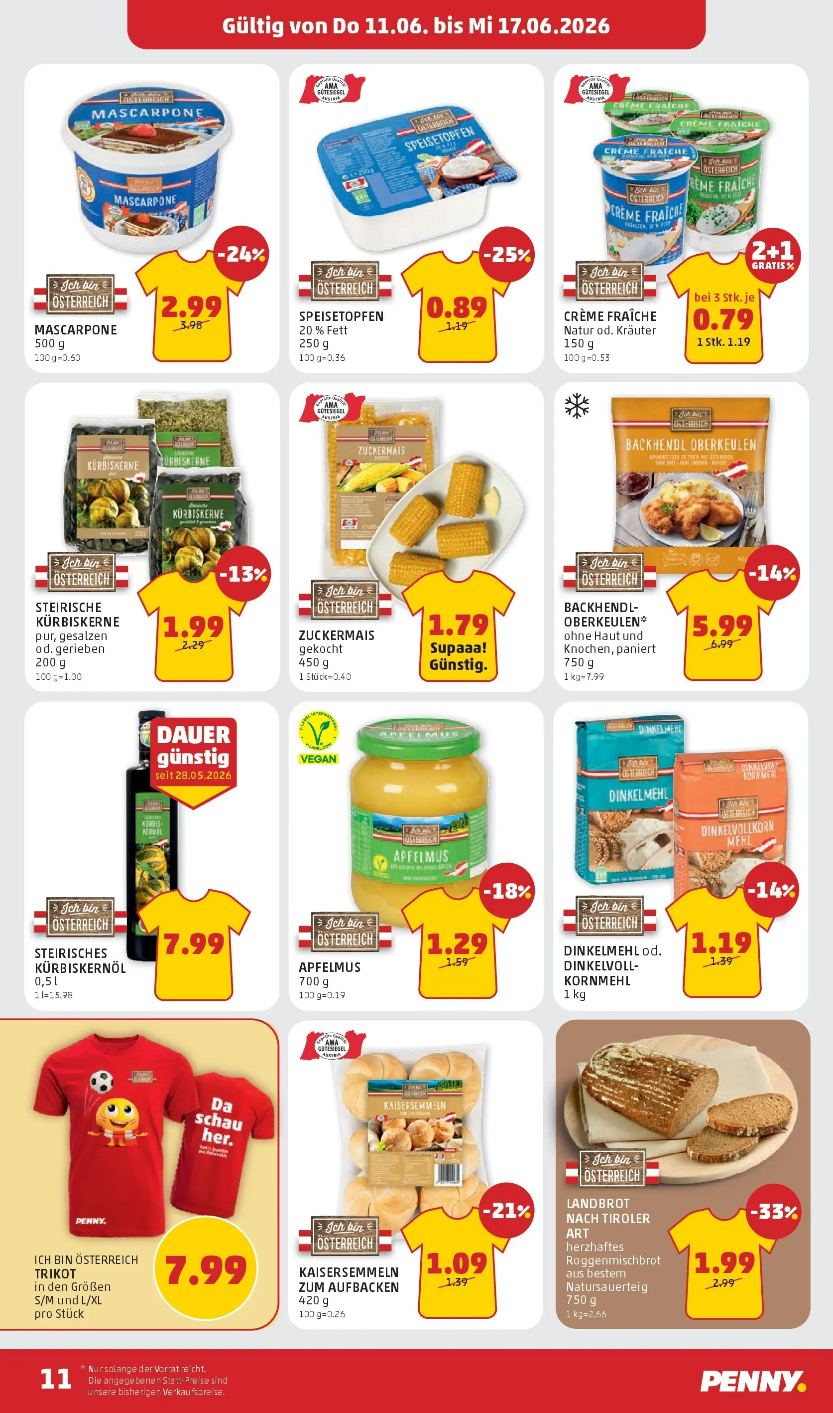 Penny Markt - PENNY: Die ganze Woche sparen. ab (10.06.2026) - Angebote, Prospekt | Seite: 11 | Produkte: Creme