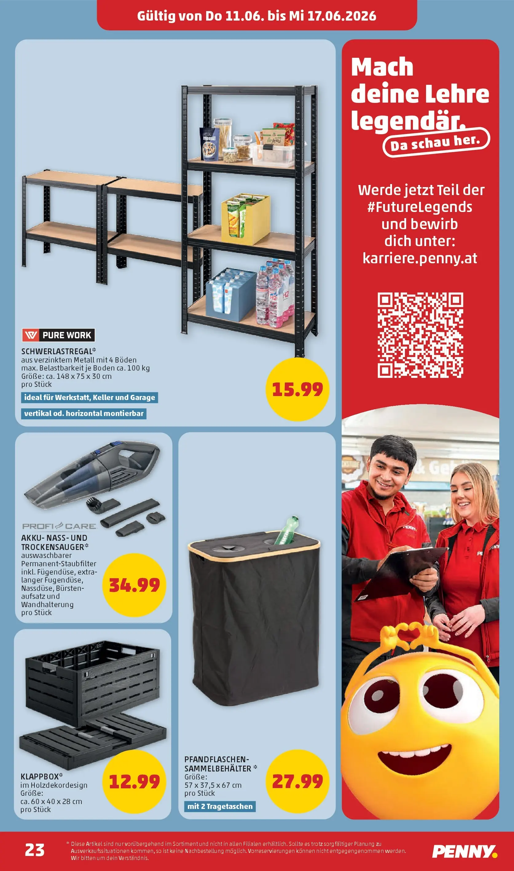Penny Markt - PENNY: Die ganze Woche sparen. ab (10.06.2026) - Angebote, Prospekt | Seite: 23