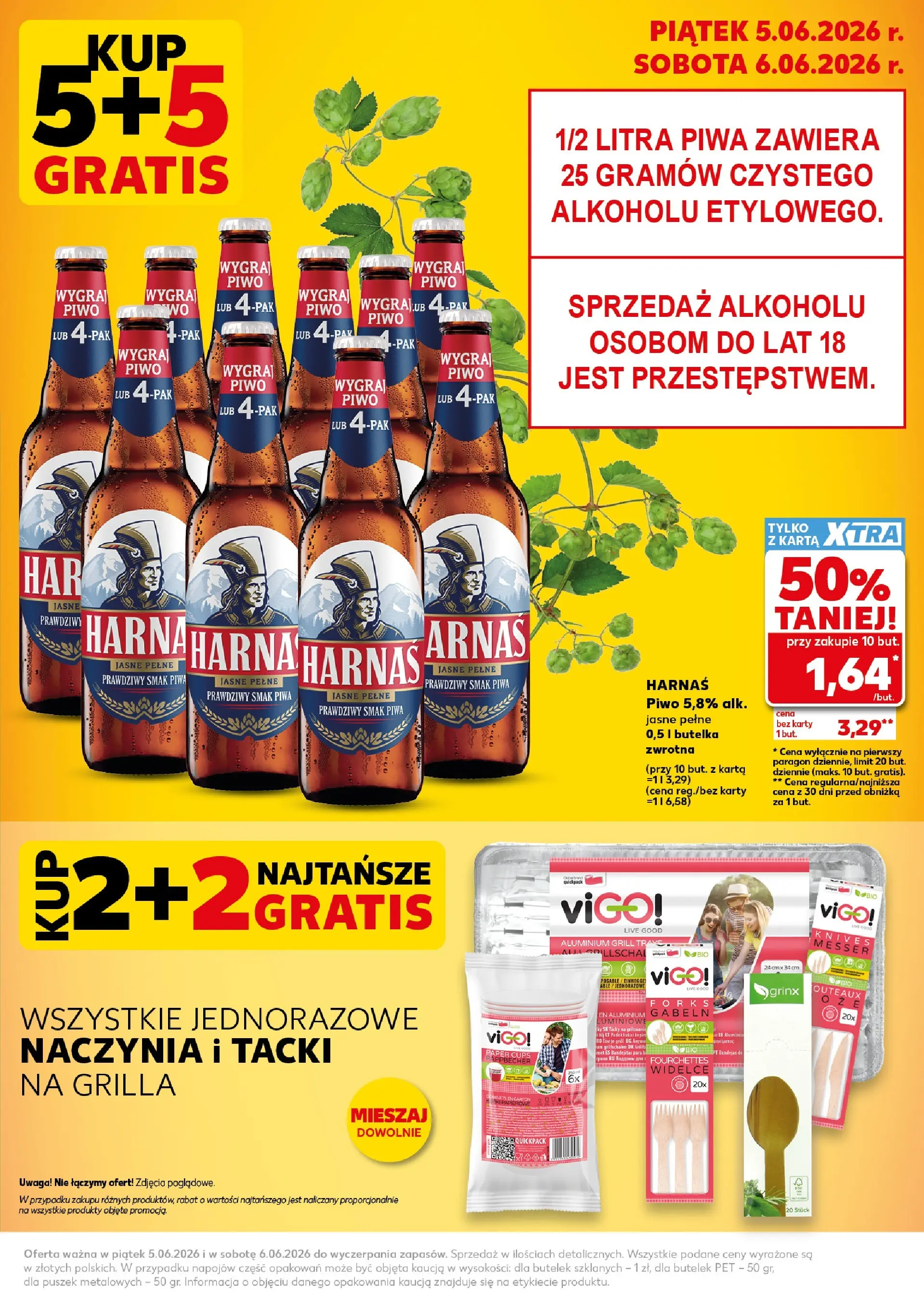 Kaufland gazetka - Super Piątek i Sobota od 05.06.2026 - od jutra PDF | Strona: 3 | Produkty: Karta, Grill, Harnaś, Piwo