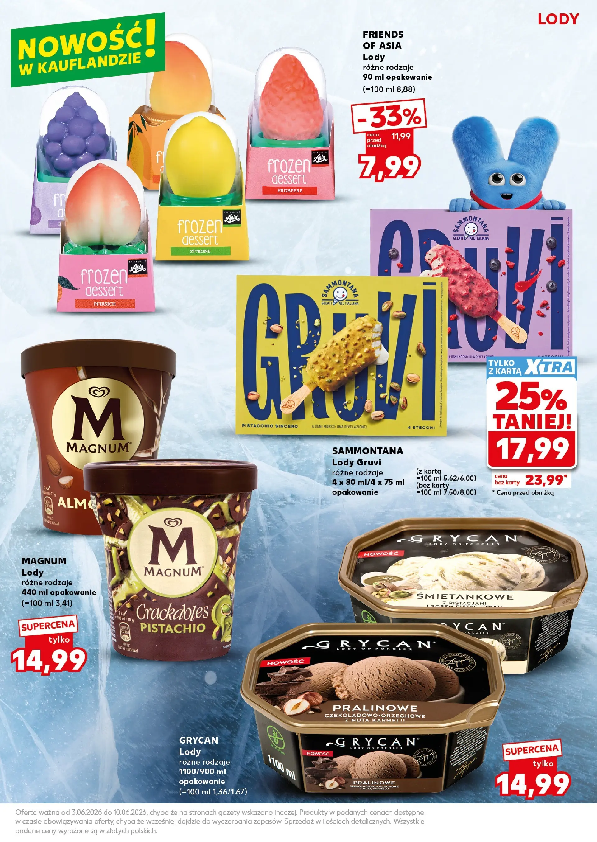 Kaufland gazetka - Super Piątek i Sobota od 05.06.2026 - od jutra PDF | Strona: 11 | Produkty: Karta, Lody Magnum, Lody