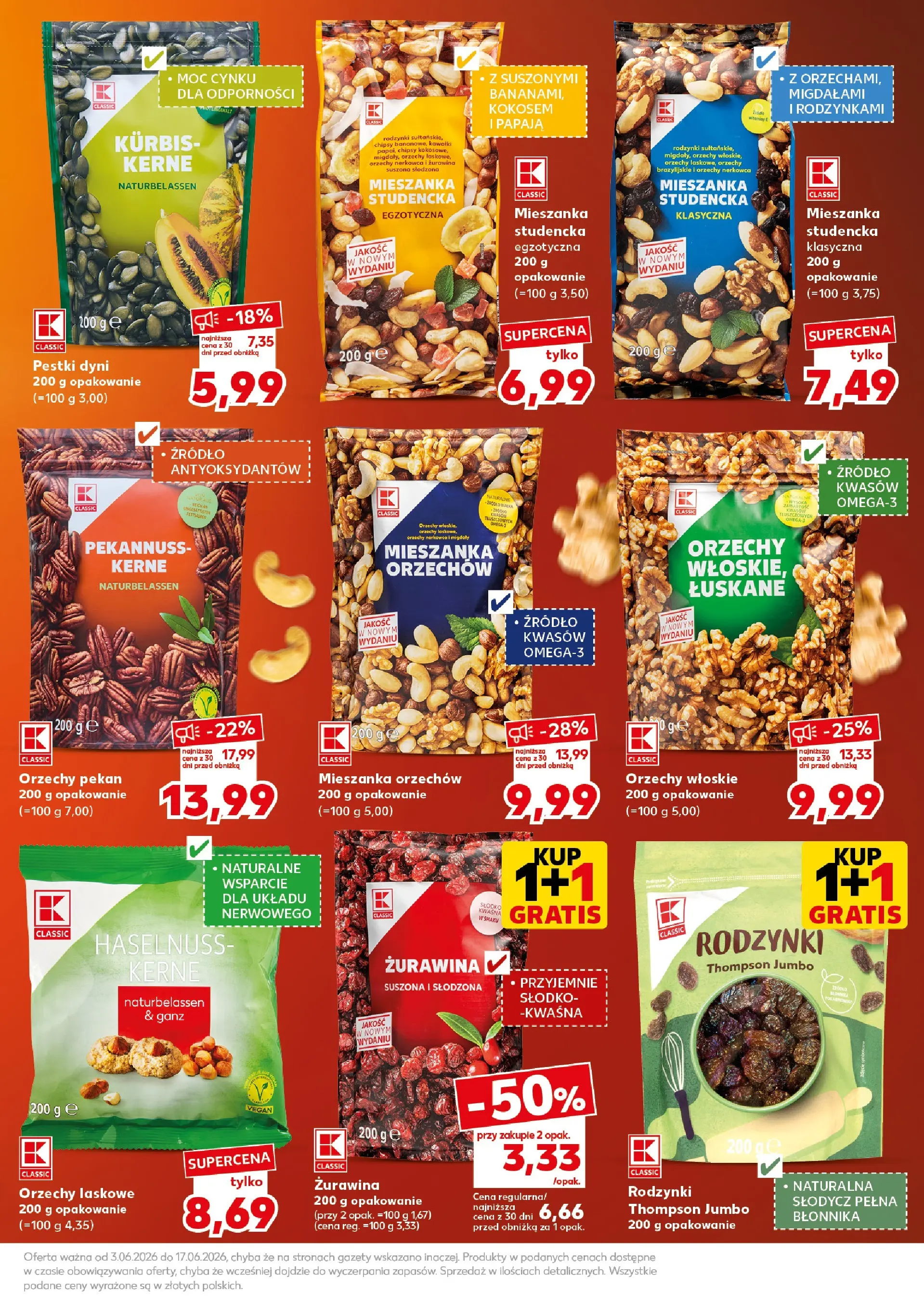 Kaufland gazetka - Super Piątek i Sobota od 05.06.2026 - od jutra PDF | Strona: 21 | Produkty: Papaja, Orzechy laskowe, Orzechy brazylijskie, Orzechy