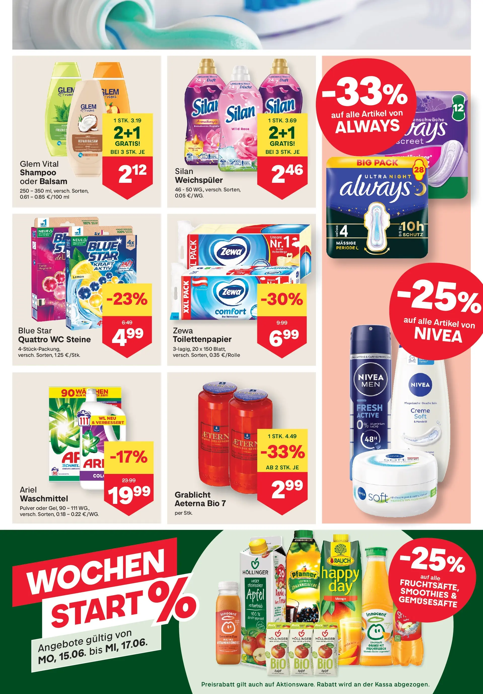 MPREIS Steyr von 10.06.2026 - Aktuelle Angebote | Seite: 11 | Produkte: Duft, Shampoo, Creme, Äpfel
