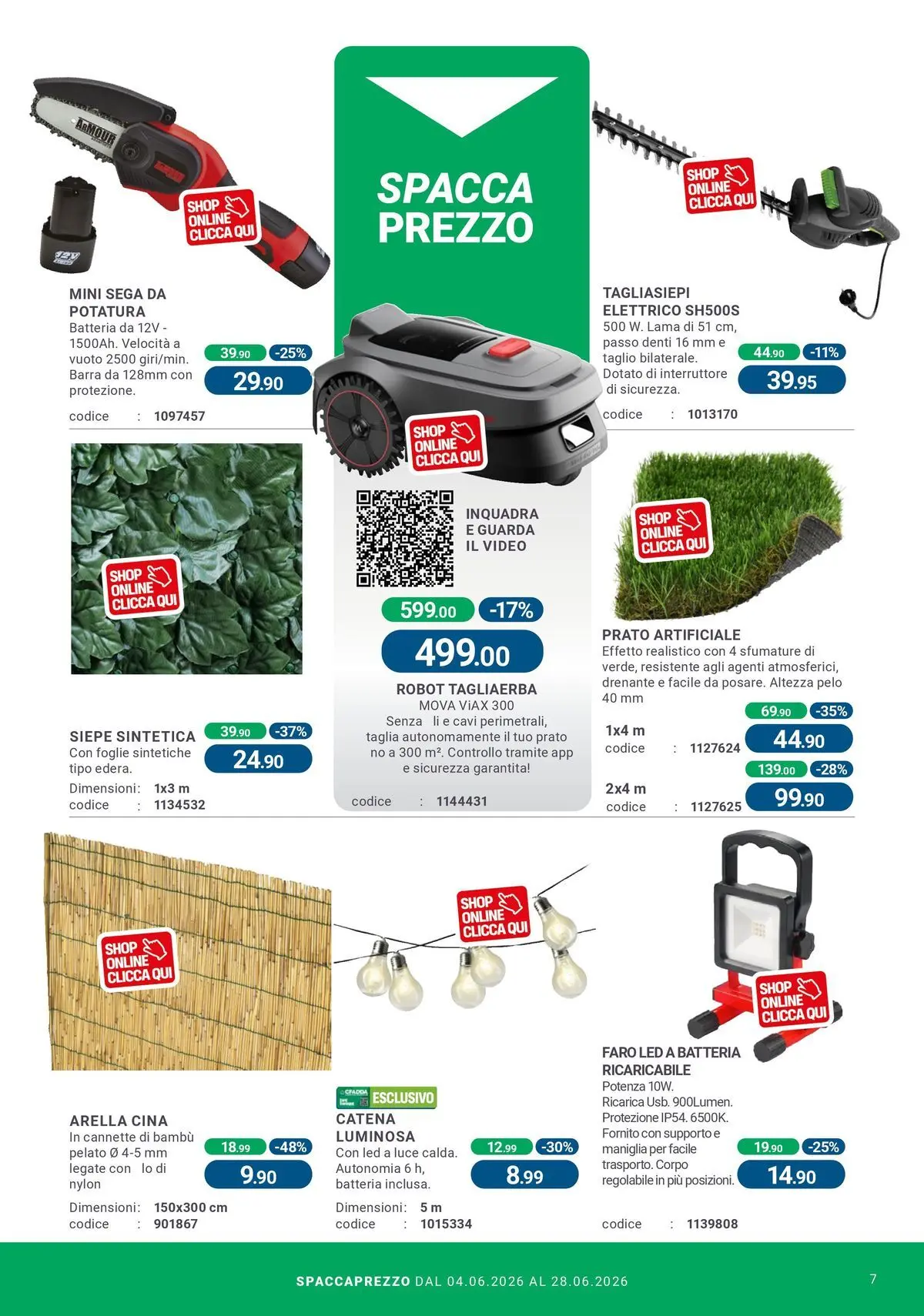 Nuovo CFadda - Spacca Prezzo dal 03/06/2026 > offerte anteprima 🛍️ | Pagina: 7 | Prodotti: Video, Robot, Sega, Batteria
