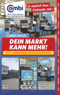 Combi Prospekt Ahlen (Westfalen) ab 08.06.2026 gültig Combi Prospekt Ahlen (Westfalen) ab 08.06.2026 gültig