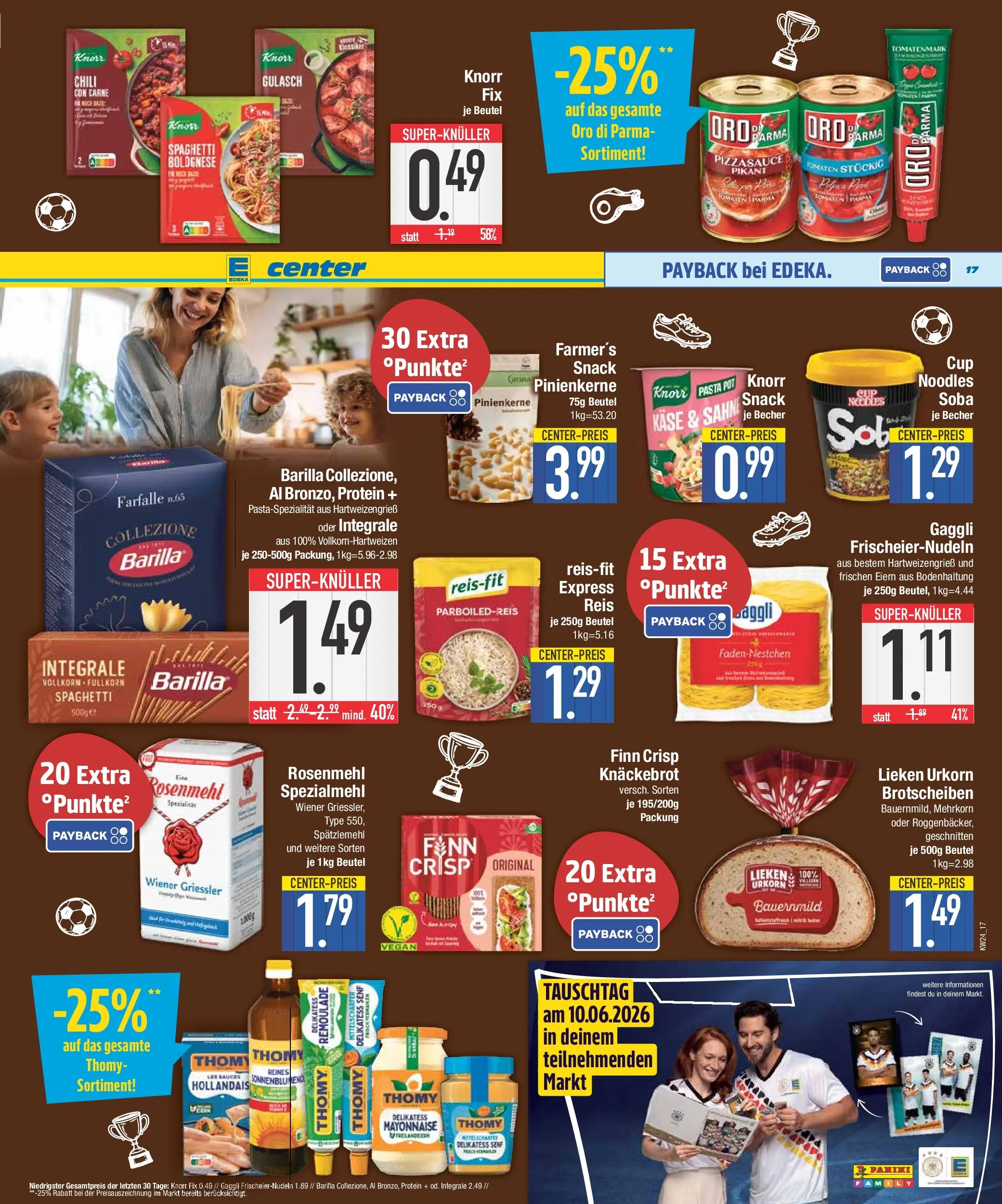 Edeka prospekt Abensberg (ab 07.06.2026) » Angebote Online | Seite: 17 | Produkte: Knorr, Gulasch, Chili, Sahne
