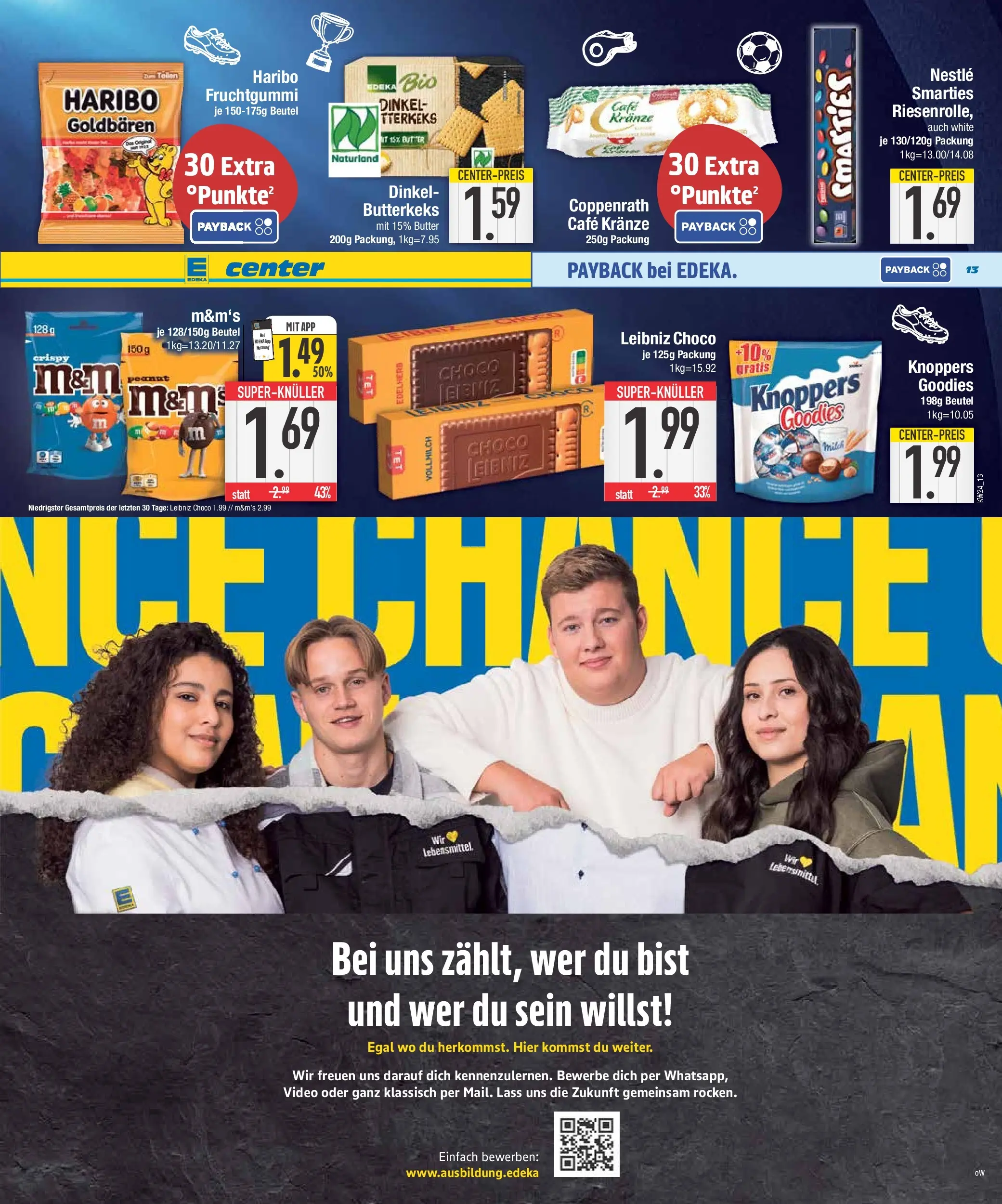 Edeka prospekt Niederwinkling (ab 07.06.2026) » Angebote Online | Seite: 13 | Produkte: Butter, Smarties, M&M's, Knoppers