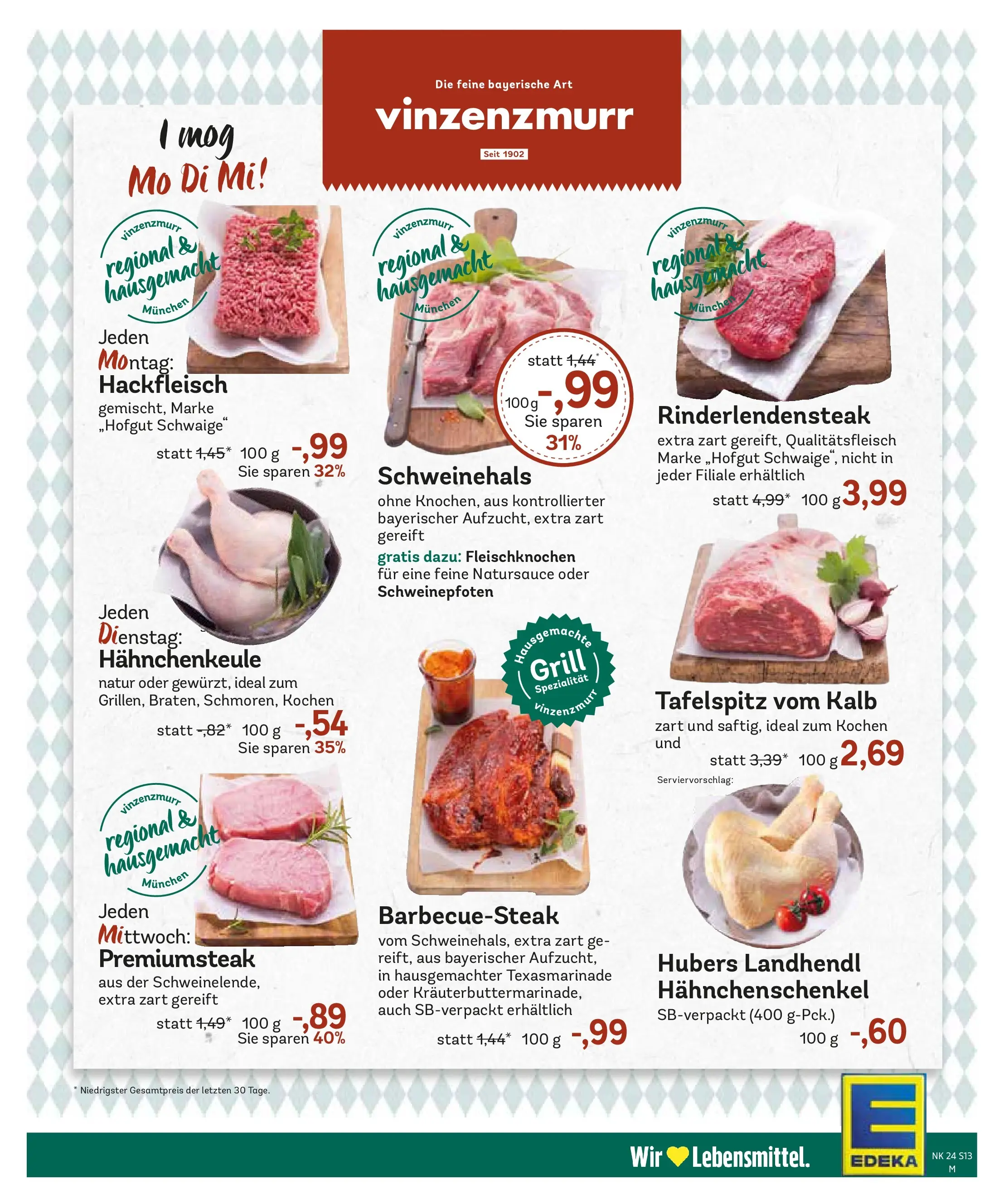 Edeka prospekt Murnau (ab 07.06.2026) » Angebote Online | Seite: 15 | Produkte: Tafelspitz, Hahnchenschenkel, Steak, Hackfleisch