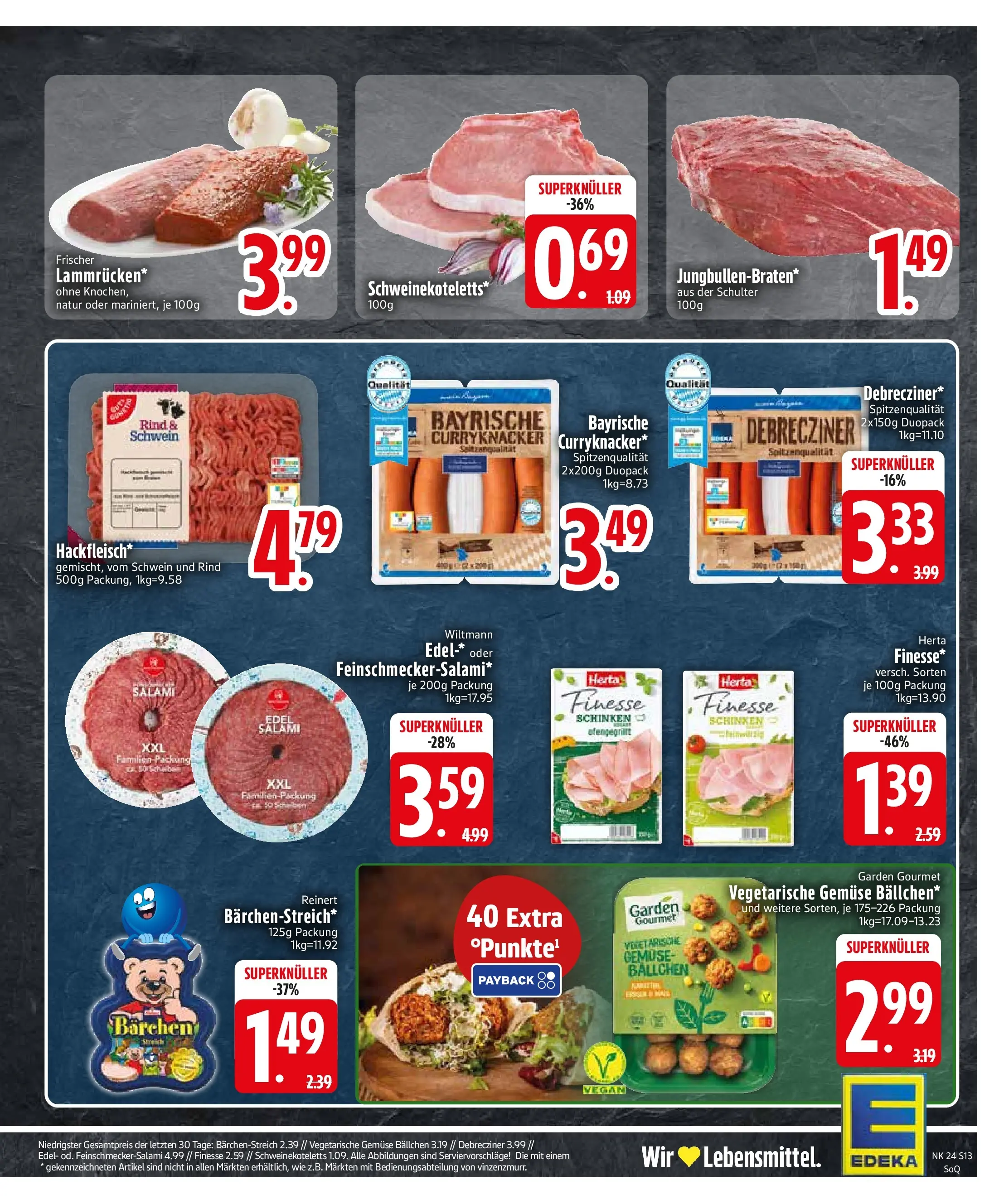 Edeka prospekt Neumarkt St. Veit (ab 07.06.2026) » Angebote Online | Seite: 15 | Produkte: Gemüse, Salami, Schinken