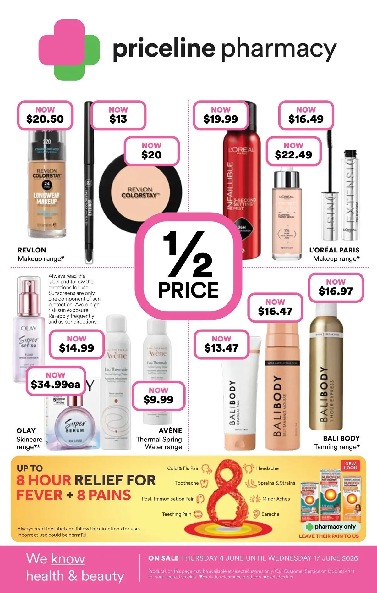 Priceline Pharmacy catalogue Albury - 03/06/2026 > weekly / monthly specials | Page: 1 | Products: Eyeliner, Water, Mousse, Teething