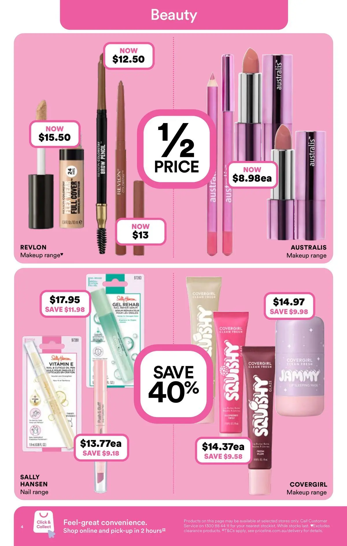 Priceline Pharmacy catalogue Albury - 03/06/2026 > weekly / monthly specials | Page: 4 | Products: Makeup, Pencil, Vitamin