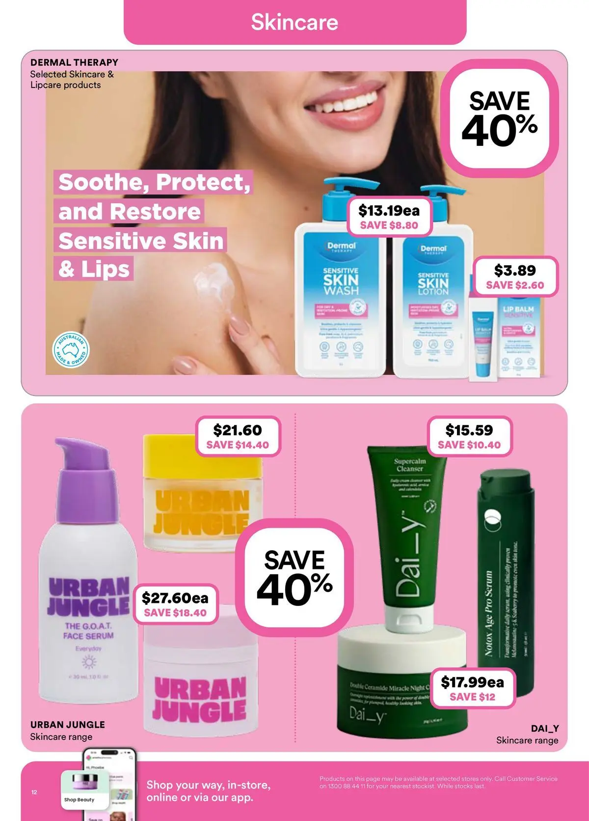 Priceline Pharmacy catalogue Albury - 03/06/2026 > weekly / monthly specials | Page: 12 | Products: Lotion, Sensitive skin