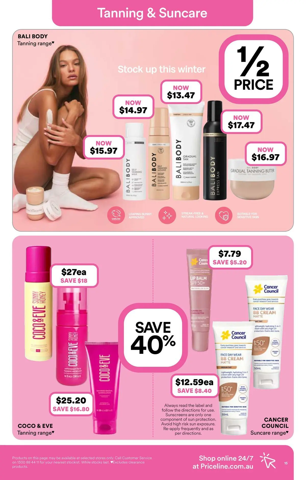 Priceline Pharmacy catalogue Albury - 03/06/2026 > weekly / monthly specials | Page: 15 | Products: Bb cream, Butter, Cream, Sensitive skin