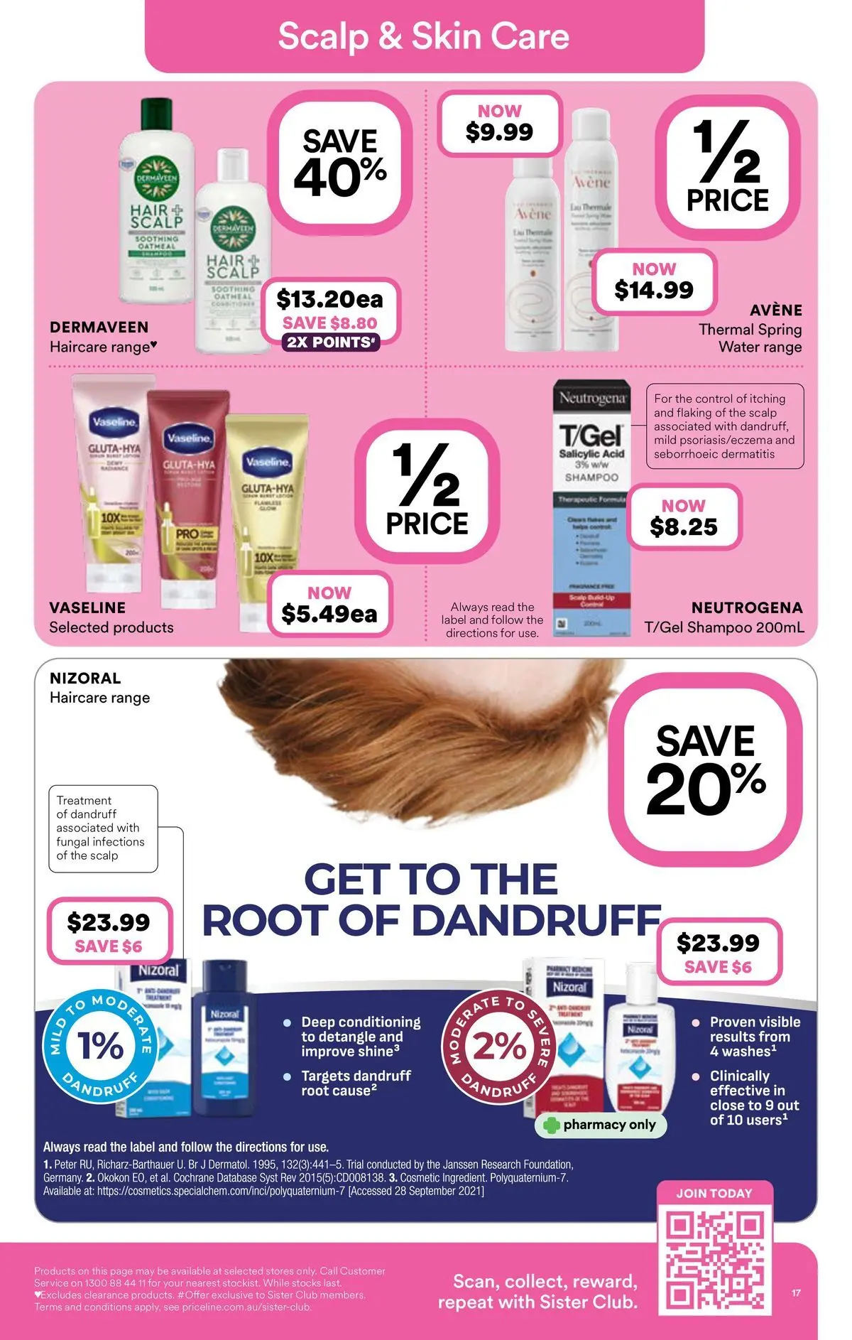 Priceline Pharmacy catalogue Albury - 03/06/2026 > weekly / monthly specials | Page: 17 | Products: Shampoo, Scale, Treatment, Vaseline