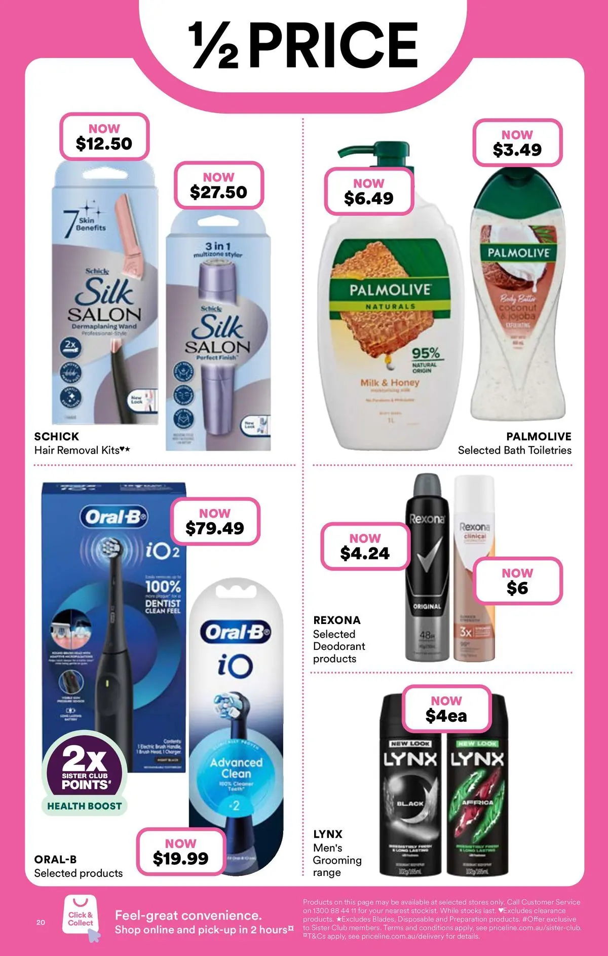 Priceline Pharmacy catalogue Albury - 03/06/2026 > weekly / monthly specials | Page: 20 | Products: Bath, Milk, Honey, Deodorant