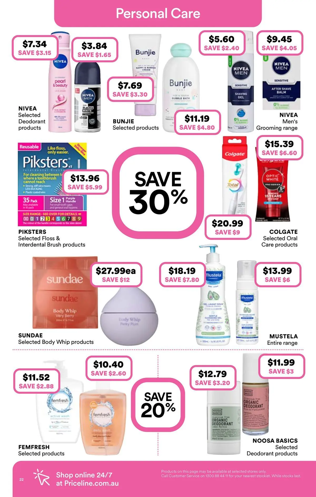 Priceline Pharmacy catalogue Albury - 03/06/2026 > weekly / monthly specials | Page: 22 | Products: Brush, Deodorant, Toothbrush