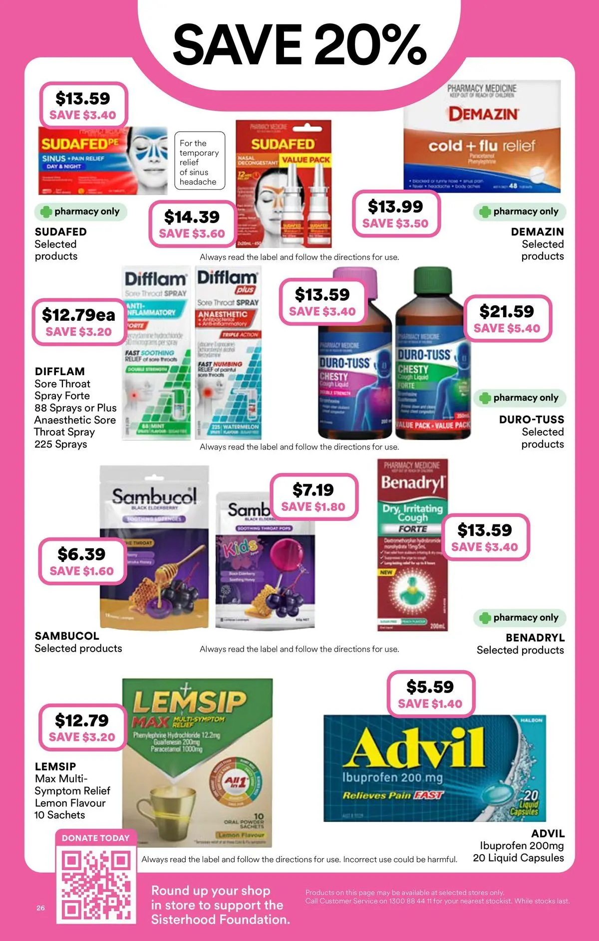 Priceline Pharmacy catalogue Albury - 03/06/2026 > weekly / monthly specials | Page: 26 | Products: Lemon, Watermelon, Sinus