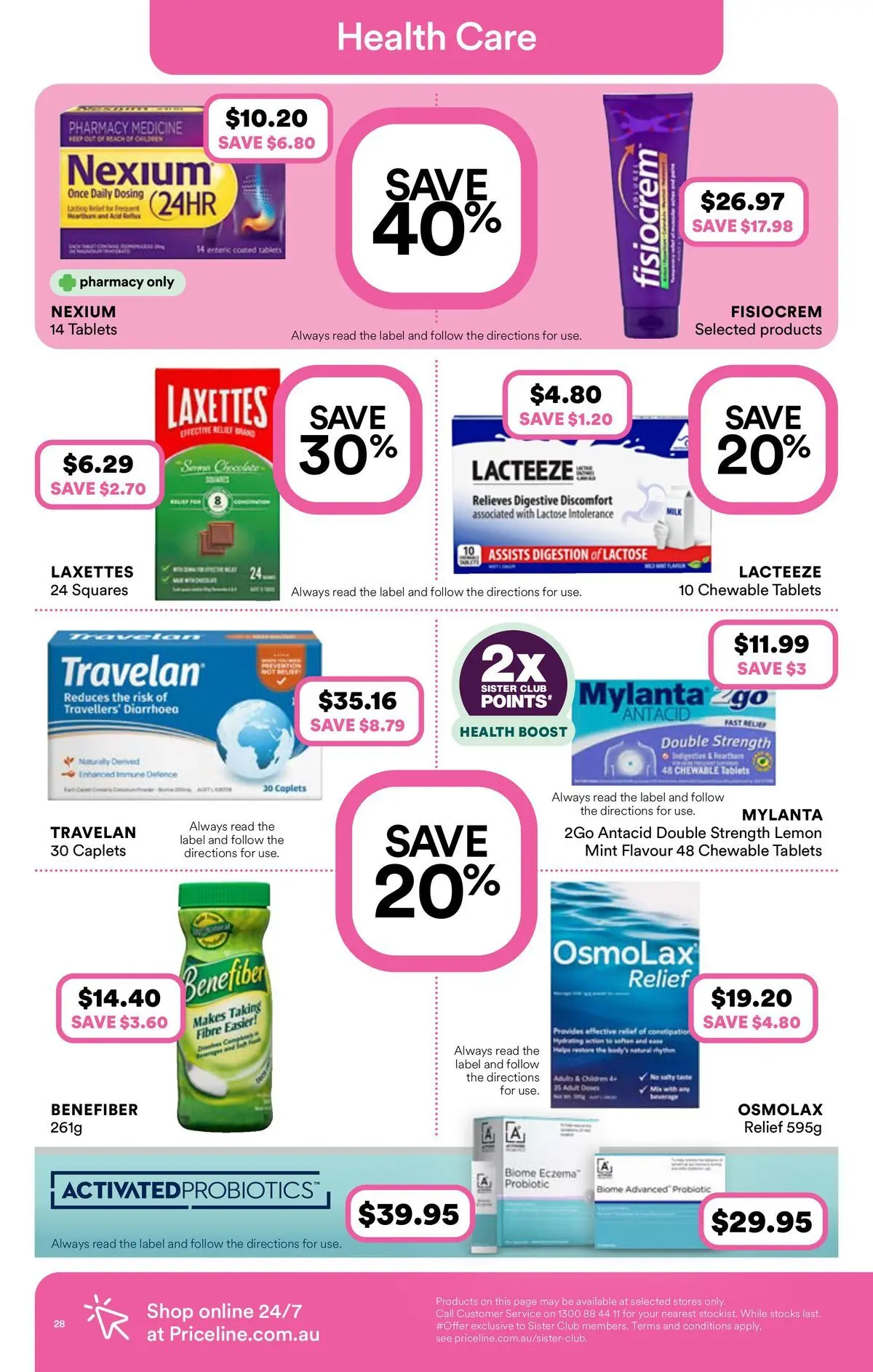 Priceline Pharmacy catalogue Albury - 03/06/2026 > weekly / monthly specials | Page: 28 | Products: Lemon, Tablets