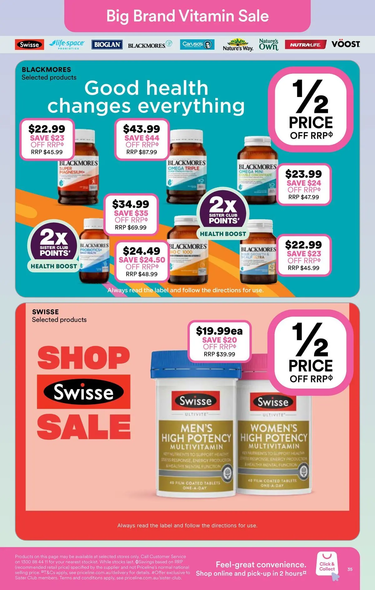 Priceline Pharmacy catalogue Albury - 03/06/2026 > weekly / monthly specials | Page: 35 | Products: Multivitamin, Nutrients, Tablets, Vitamin