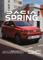 Dacia Sandero: Dacia Spring &Aacute;rlista let&ouml;lt&eacute;se - 2026.06.16 napig