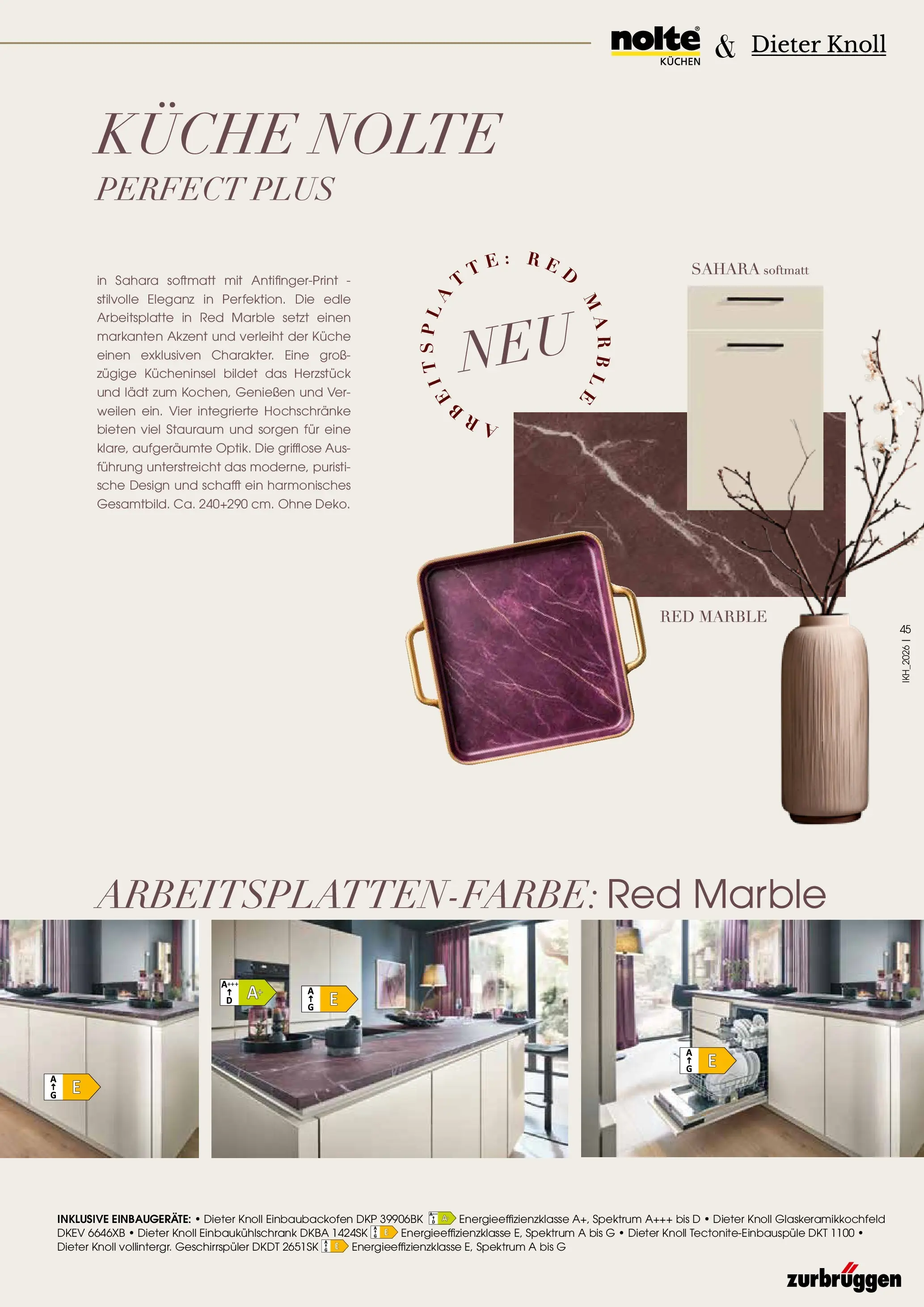 Zurbrüggen Küchen Journal (ab 27.05.2026) zum Blättern | Seite: 45 | Produkte: Geschirrspüler, Küche, Kuchen