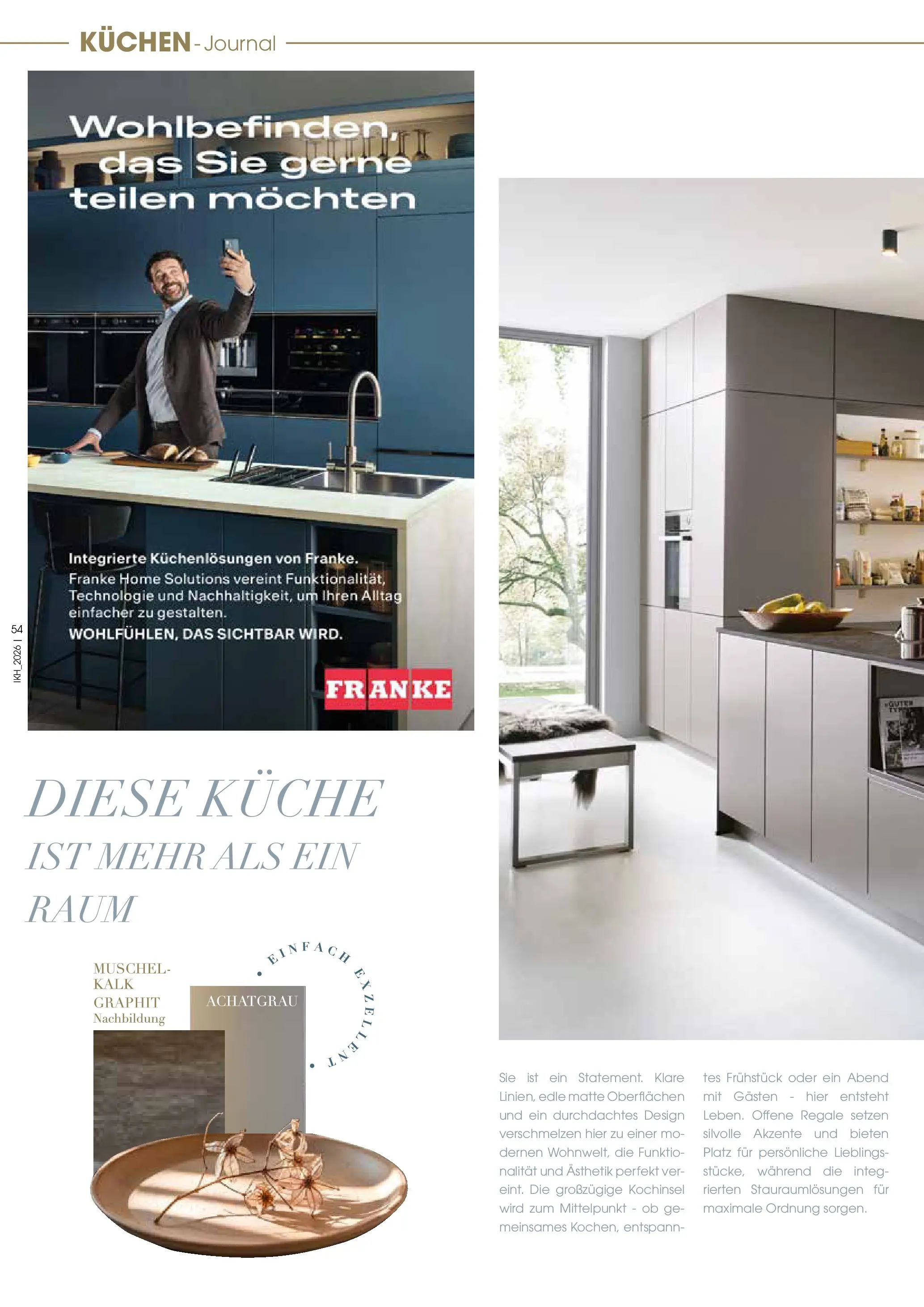 Zurbrüggen Küchen Journal (ab 27.05.2026) zum Blättern | Seite: 54 | Produkte: Küche