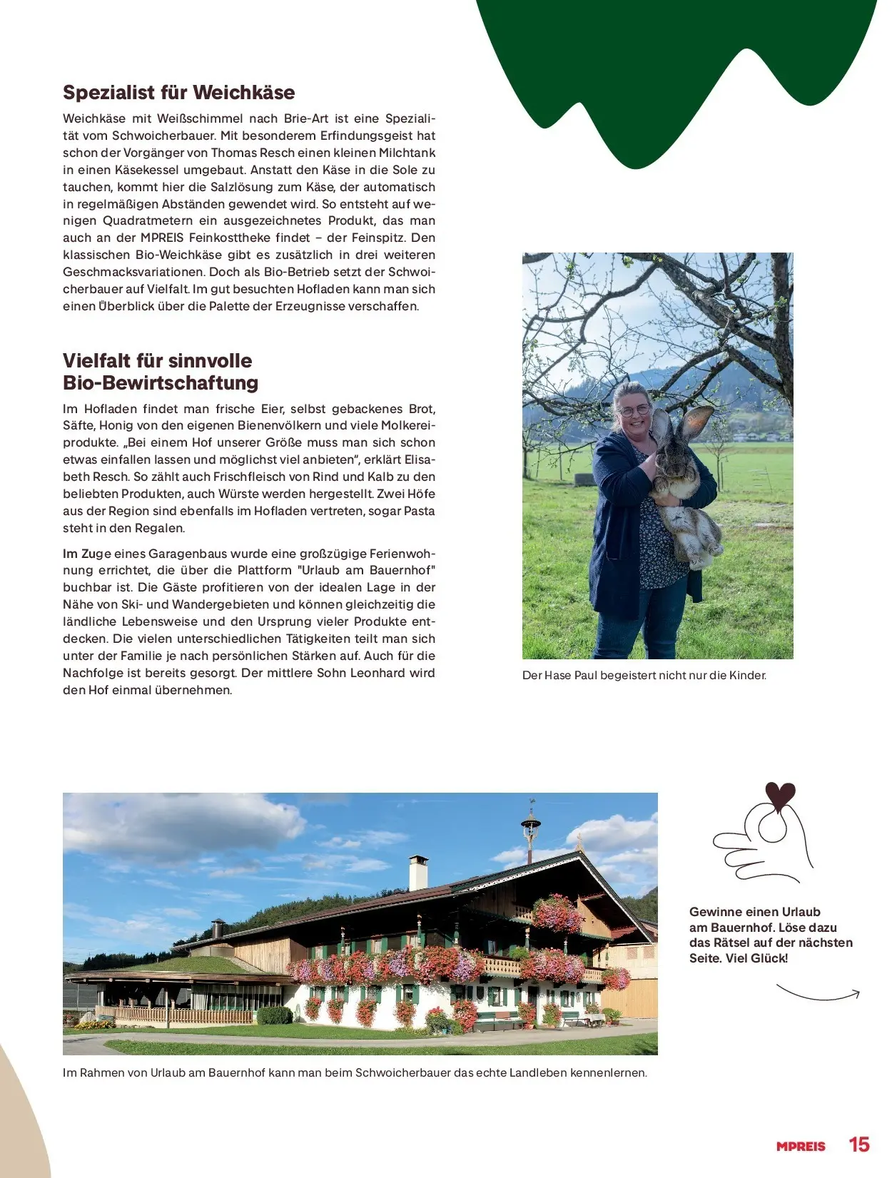 MPREIS Sommermagazin 2026 von 28.05.2026 - Aktuelle Angebote | Seite: 15 | Produkte: Pasta, Käse