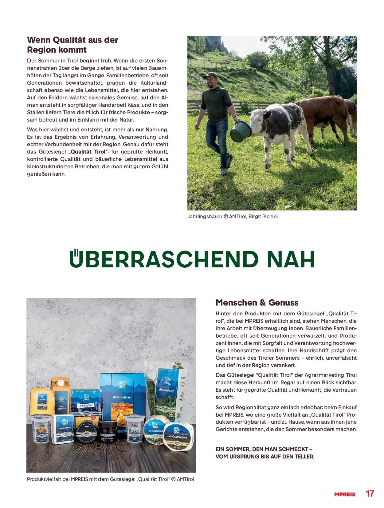 MPREIS Sommermagazin 2026 von 28.05.2026 - Aktuelle Angebote | Seite: 17 | Produkte: Libacomb, Regal, Milch