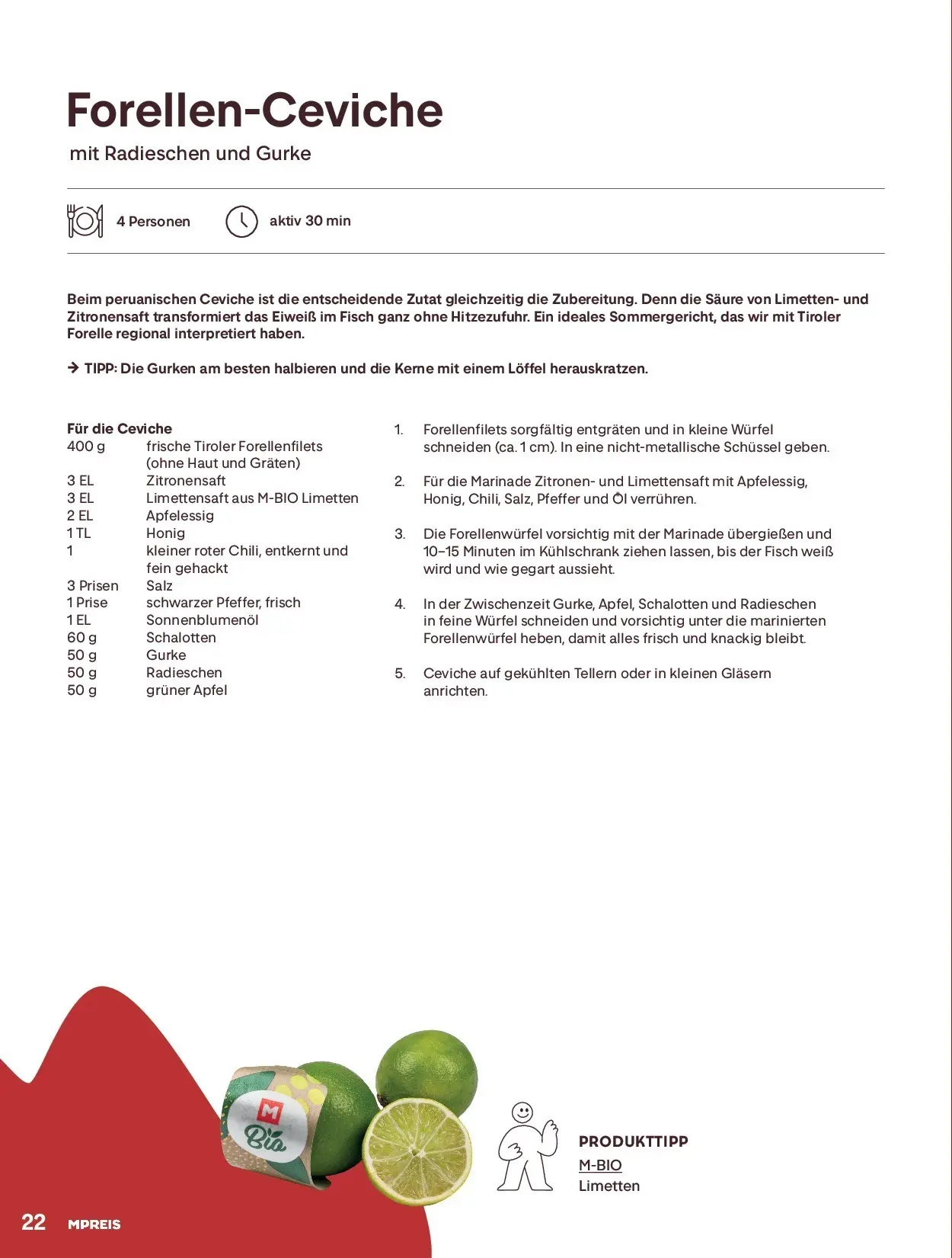 MPREIS Sommermagazin 2026 von 28.05.2026 - Aktuelle Angebote | Seite: 22 | Produkte: Kühlschrank, Öl, Äpfel, Fisch