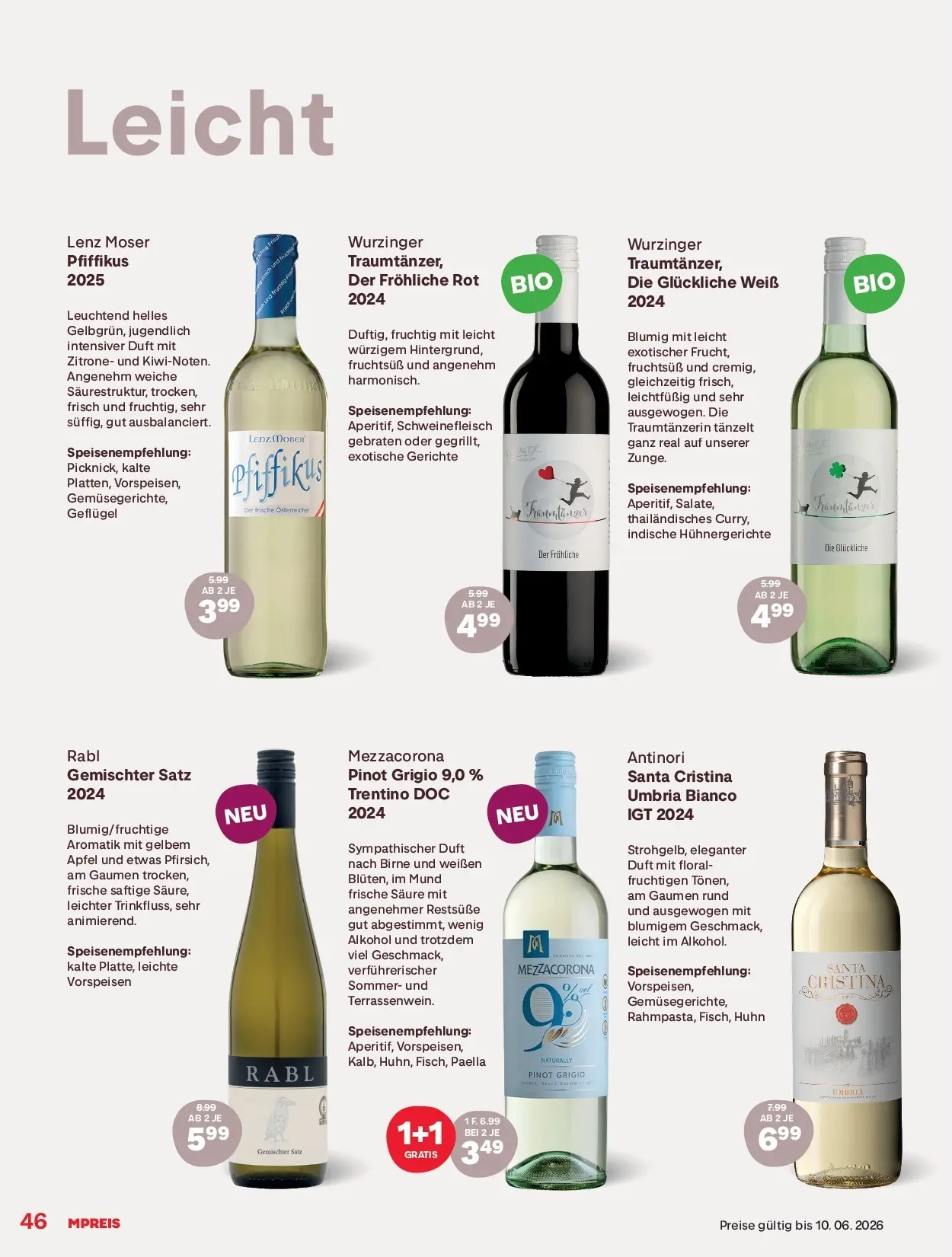 MPREIS Sommermagazin 2026 von 28.05.2026 - Aktuelle Angebote | Seite: 46 | Produkte: Birne, Duft, Schweinefleisch, Äpfel