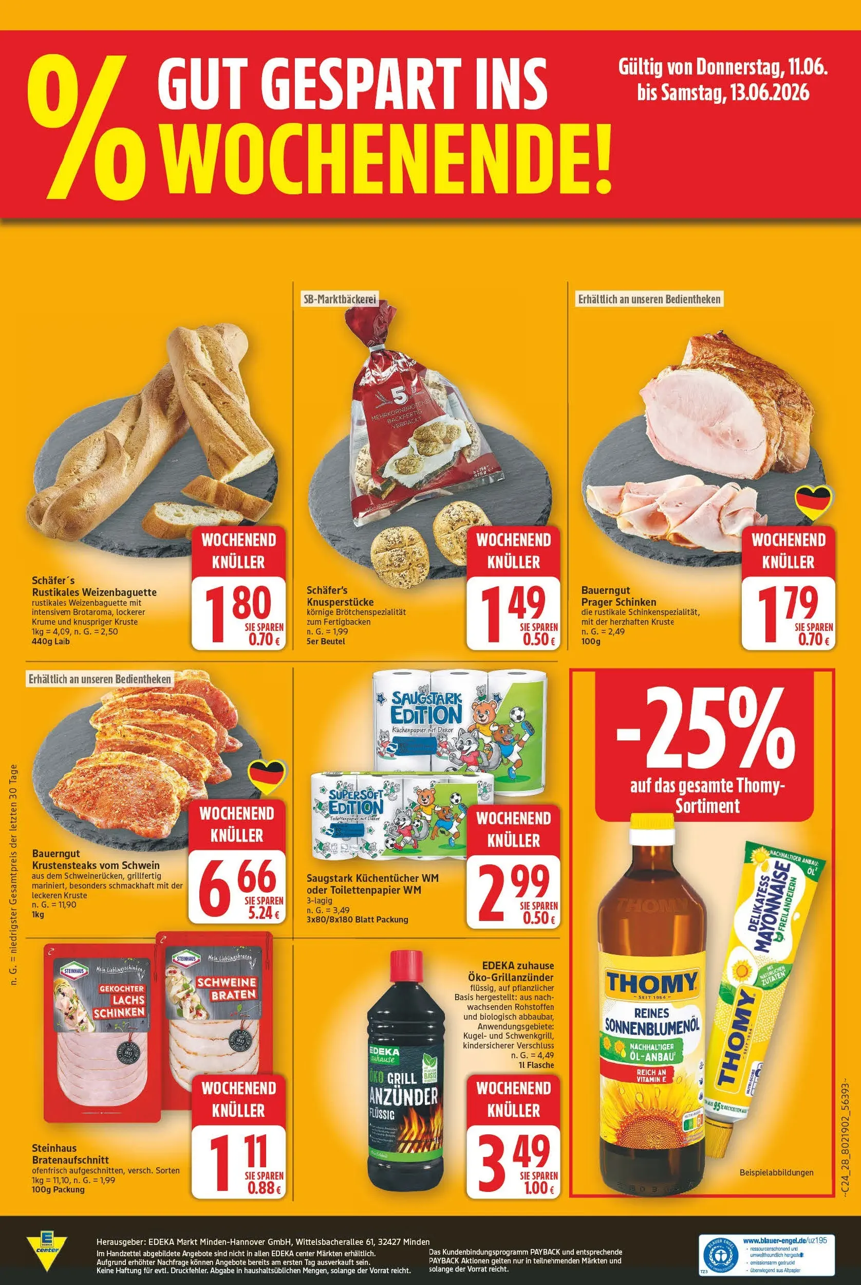 E center Prospekt Magdeburg (ab 08.06.2026) zum Blättern | Seite: 30 | Produkte: Lachs, Bauerngut, Schinken, Toilettenpapier
