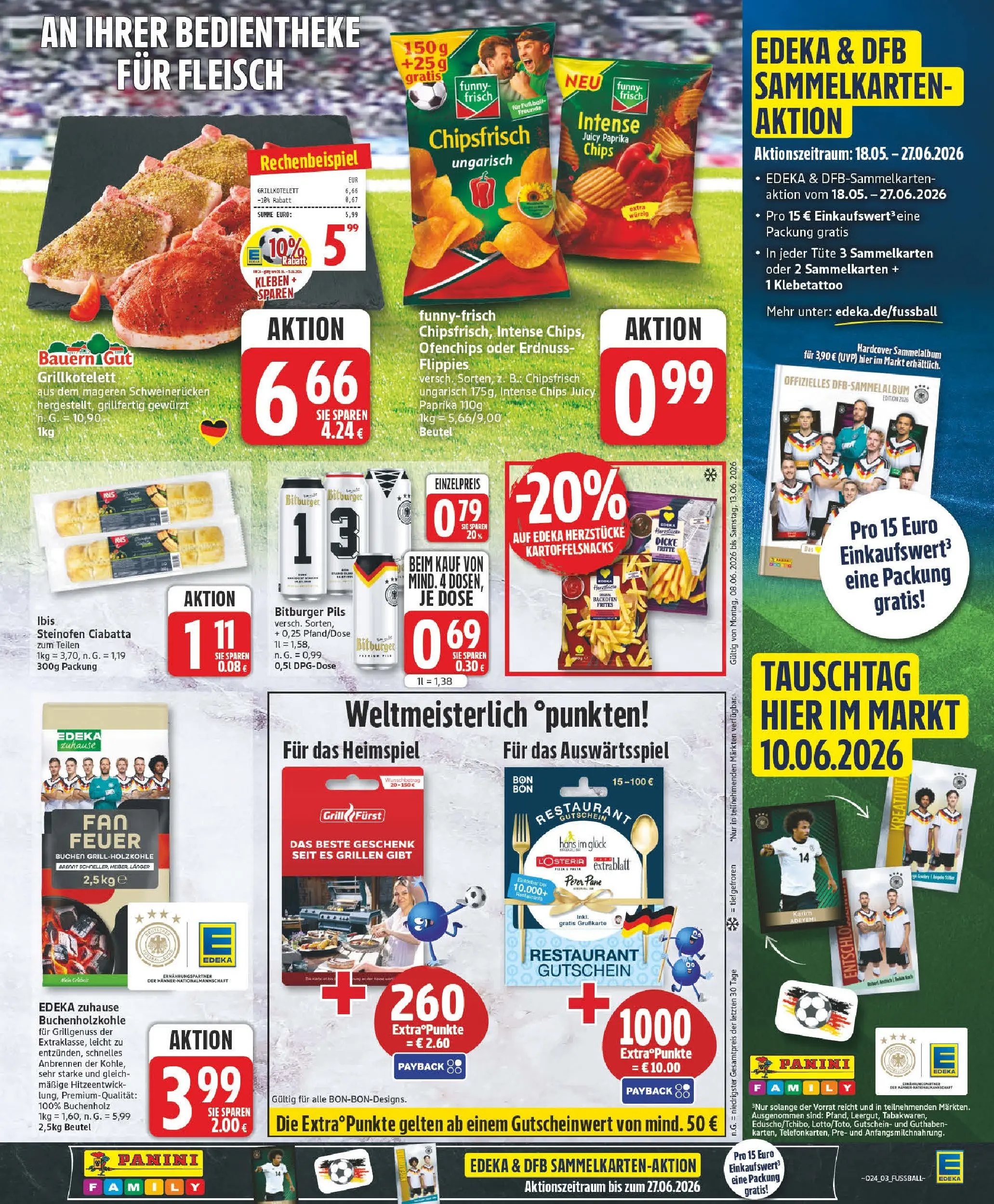 Edeka prospekt Zossen (ab 08.06.2026) » Angebote Online | Seite: 3 | Produkte: Grill, Pane, Paprika, Schweinerucken