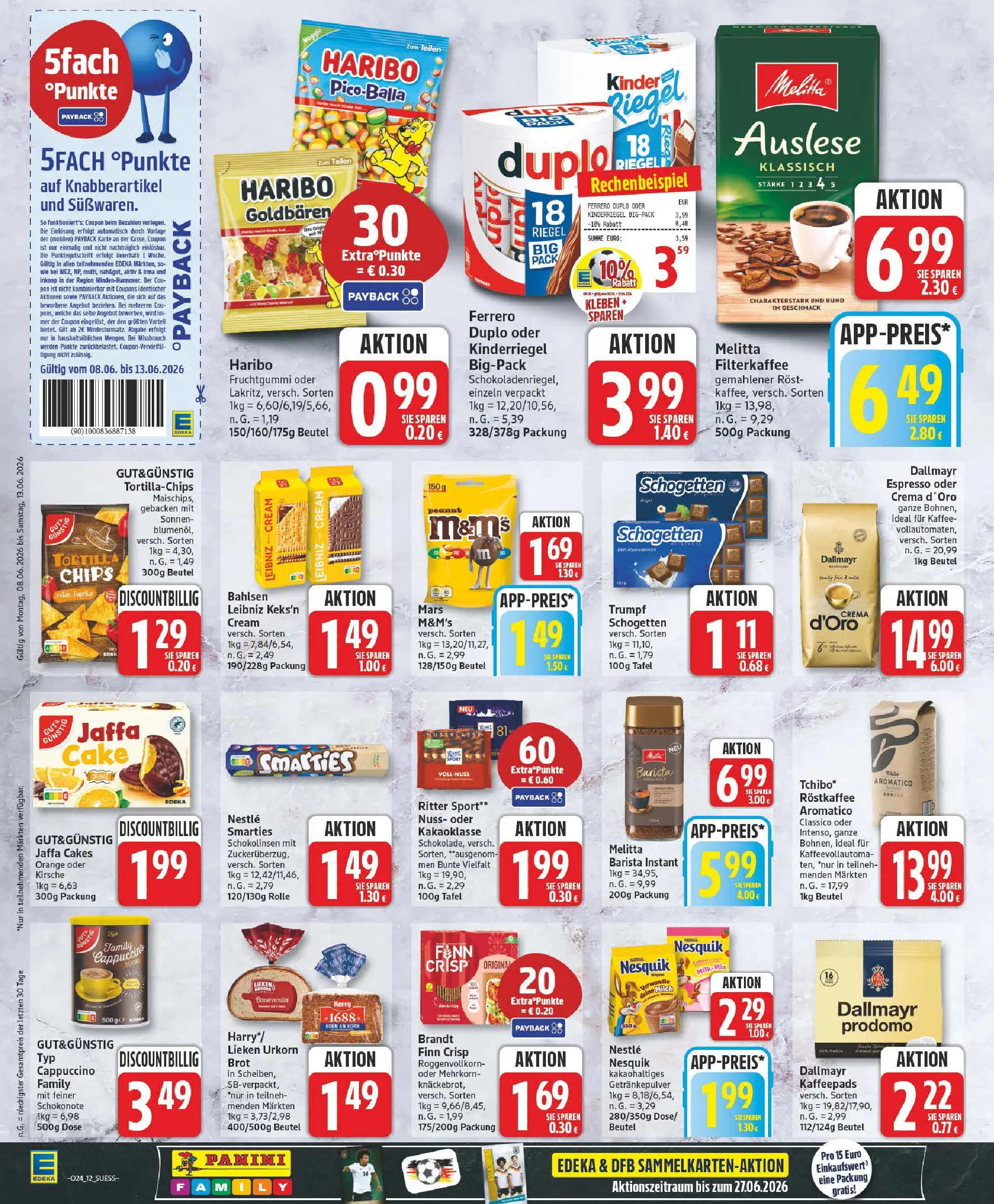 Edeka prospekt Zossen (ab 08.06.2026) » Angebote Online | Seite: 12 | Produkte: Kaffeepads, Schokolade, Schogetten, Kaffeevollautomat