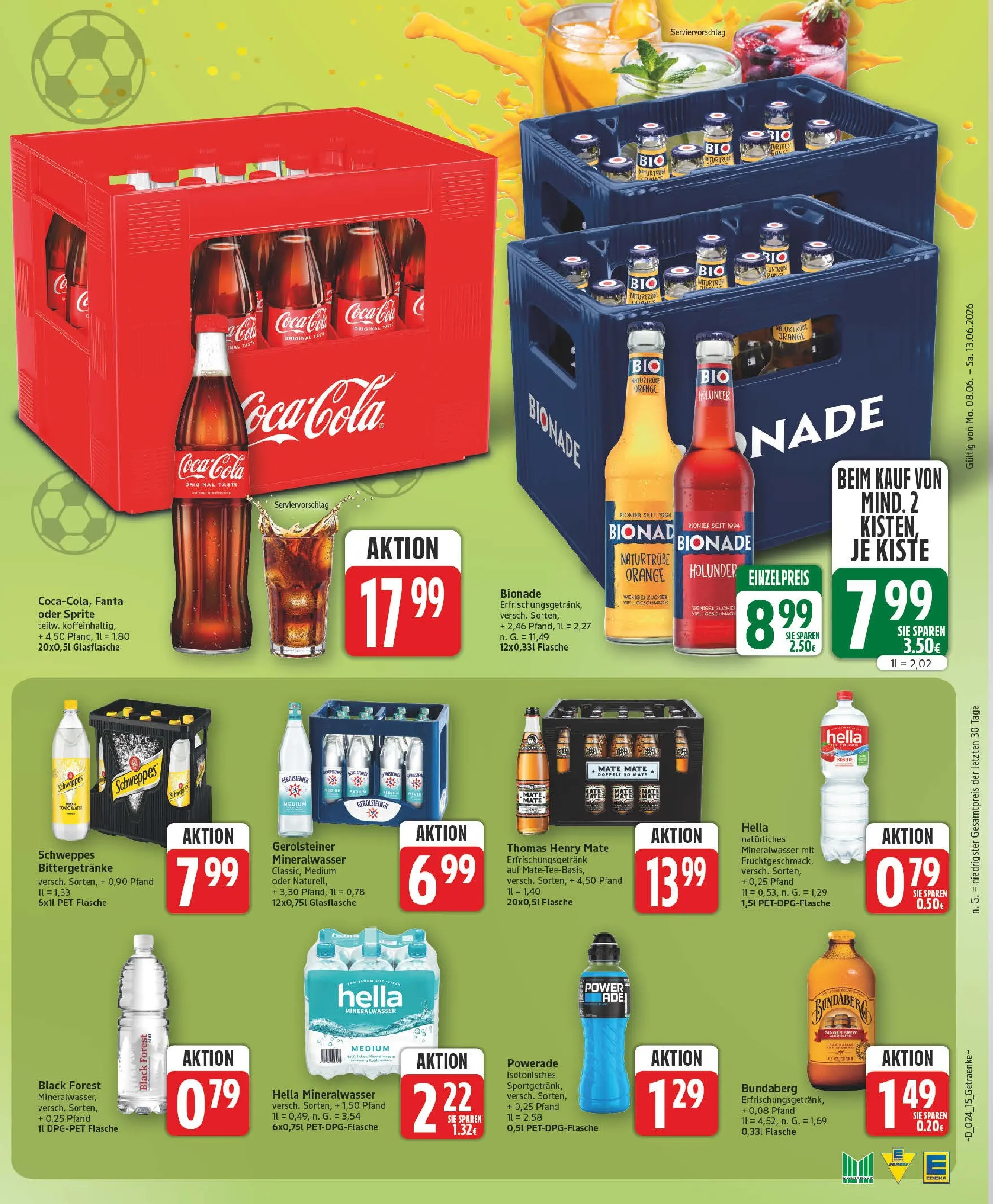 Edeka prospekt Zossen (ab 08.06.2026) » Angebote Online | Seite: 15 | Produkte: Fanta, Zucker, Hella, Gerolsteiner