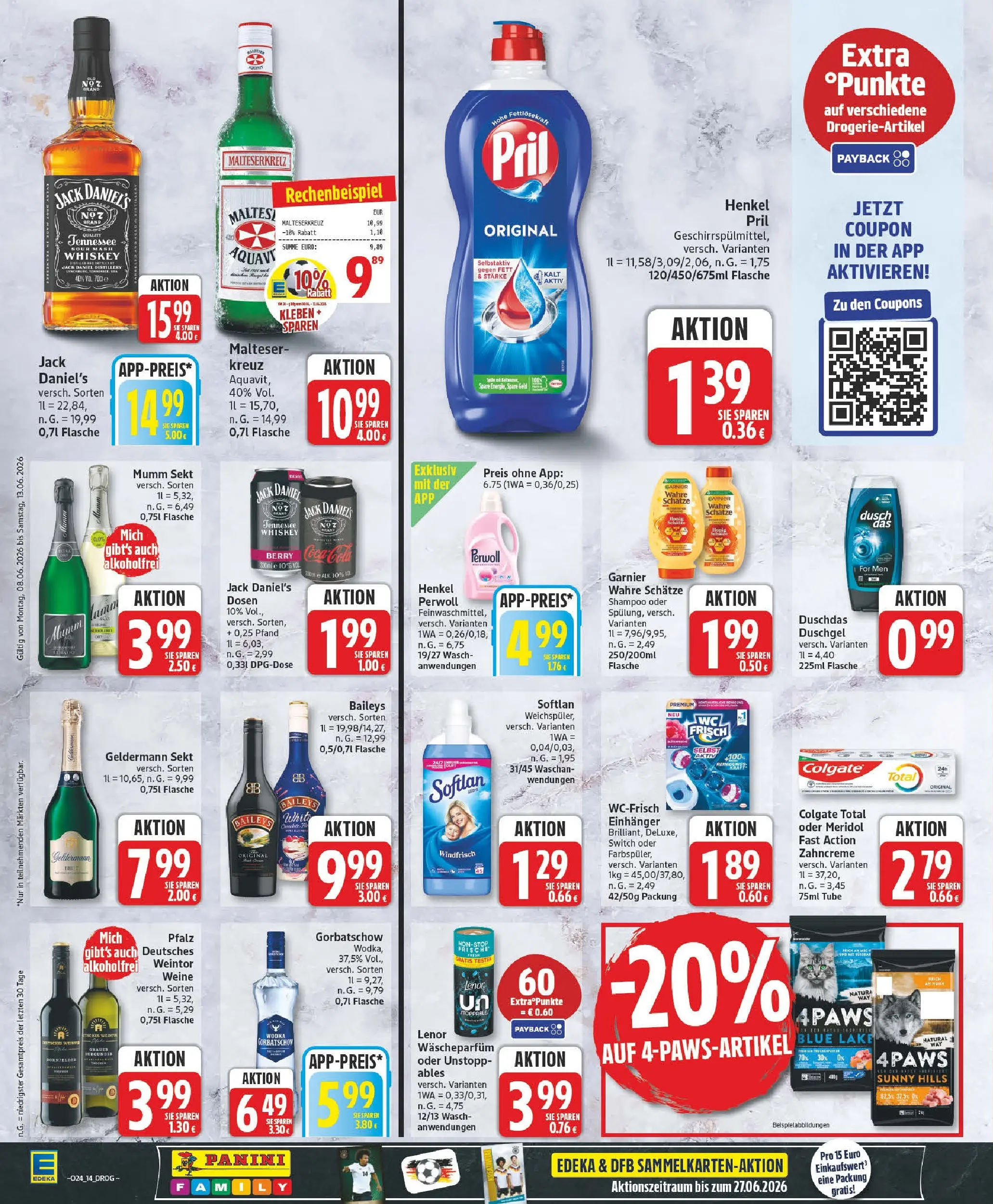 Edeka prospekt Zossen (ab 08.06.2026) » Angebote Online | Seite: 16 | Produkte: Sekt, Jack Daniel's, Duschgel, Duschdas