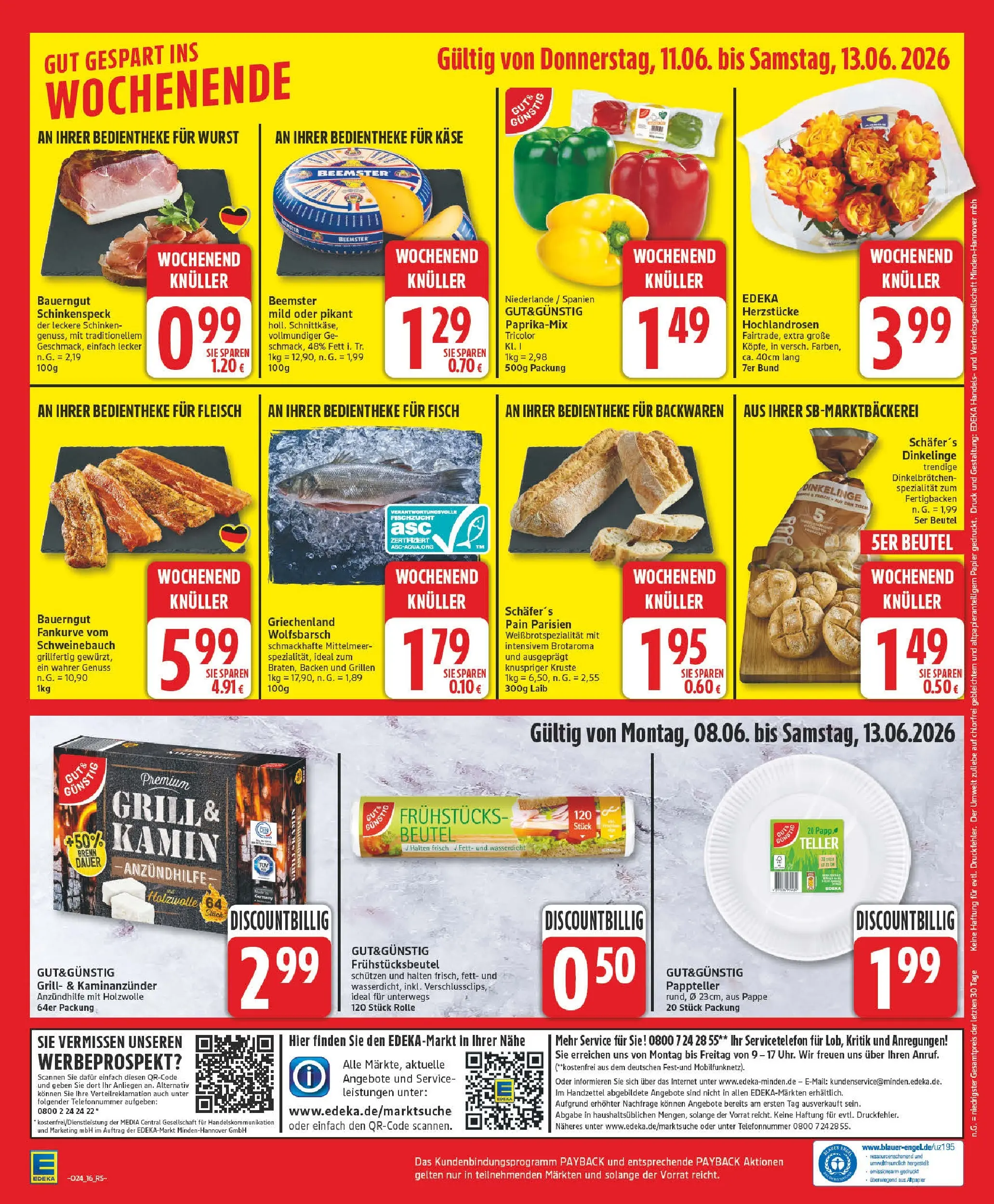 Edeka prospekt Zossen (ab 08.06.2026) » Angebote Online | Seite: 18 | Produkte: Käse, Schweinebauch, Wurst, Bauerngut