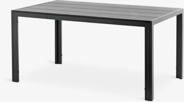 JYSK Masă grădină MADERUP 90x150 neagră