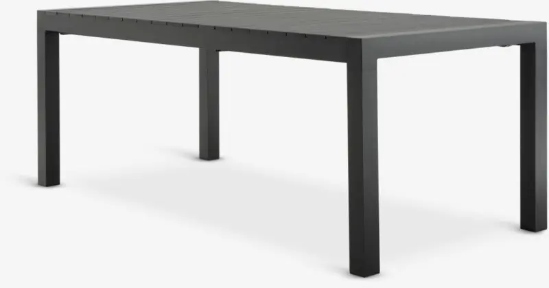 JYSK Masă grădină HESTEHAVE 95x205/275 neagră
