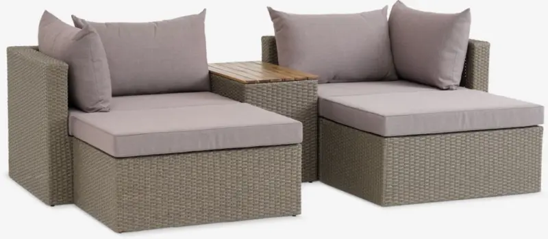 JYSK Set terasă modular SOLNA 4 pers natur