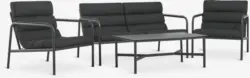 JYSK Set terasă LILLESTROEM 4 pers. negru