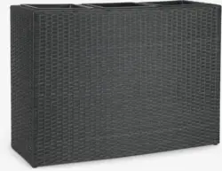 JYSK Jardinieră STOKKAND 30x83x60 neagră