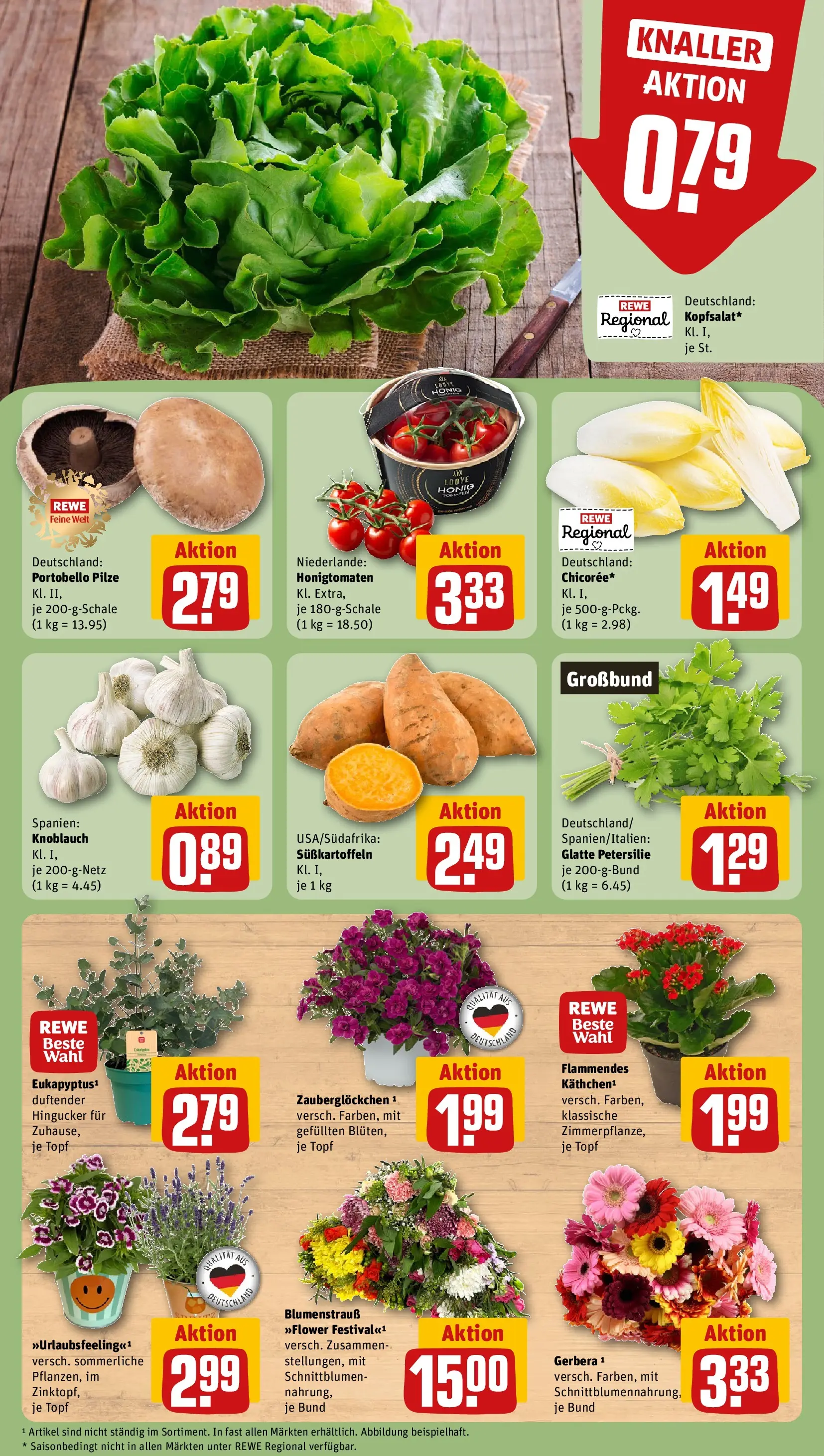 REWE Prospekt ab 07.06.2026 zum Blättern » Angebote | Seite: 7 | Produkte: Knoblauch, Petersilie