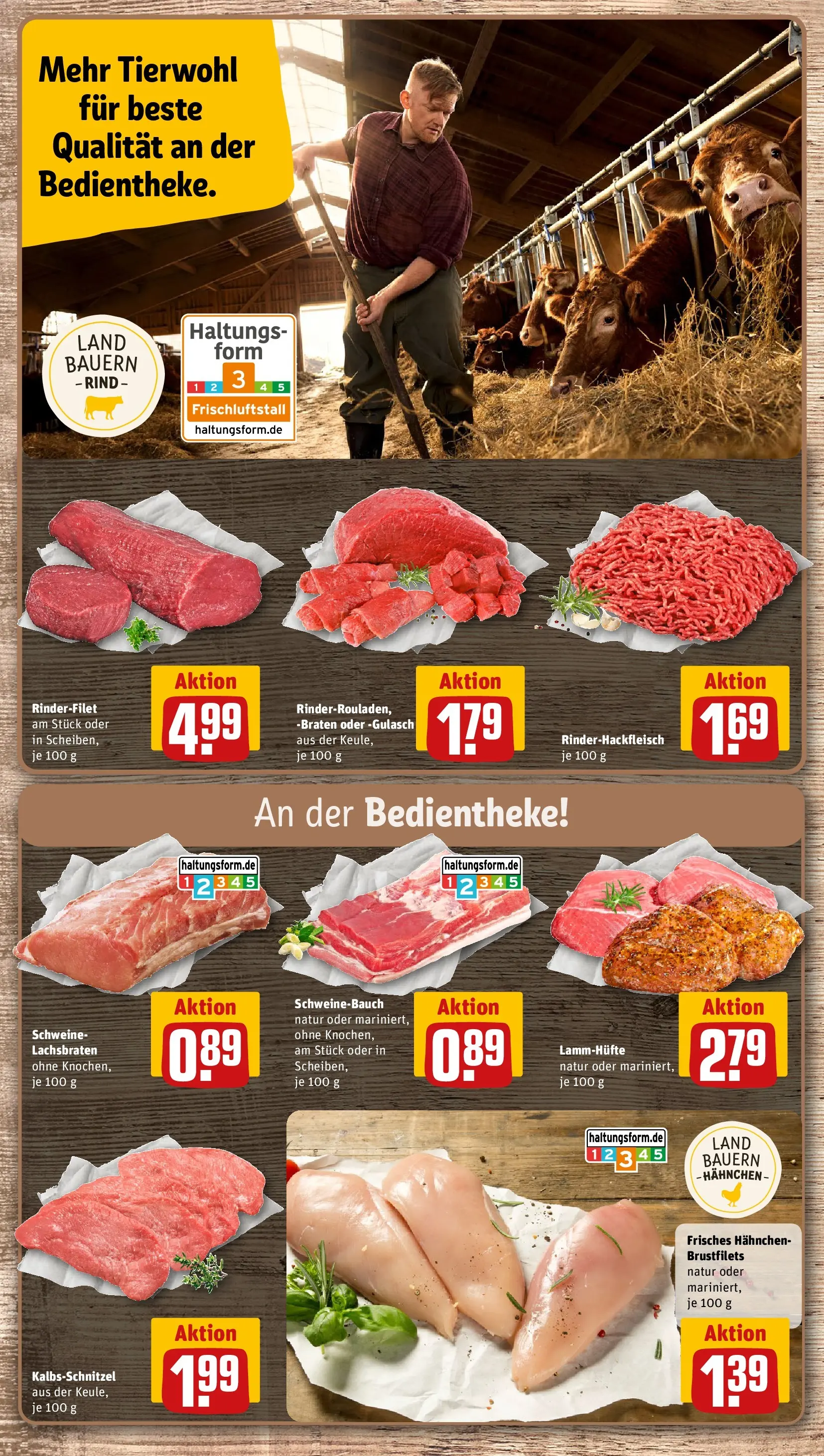 REWE Prospekt ab 07.06.2026 zum Blättern » Angebote | Seite: 8 | Produkte: Hahnchen, Schweinebauch, Schnitzel, Gulasch