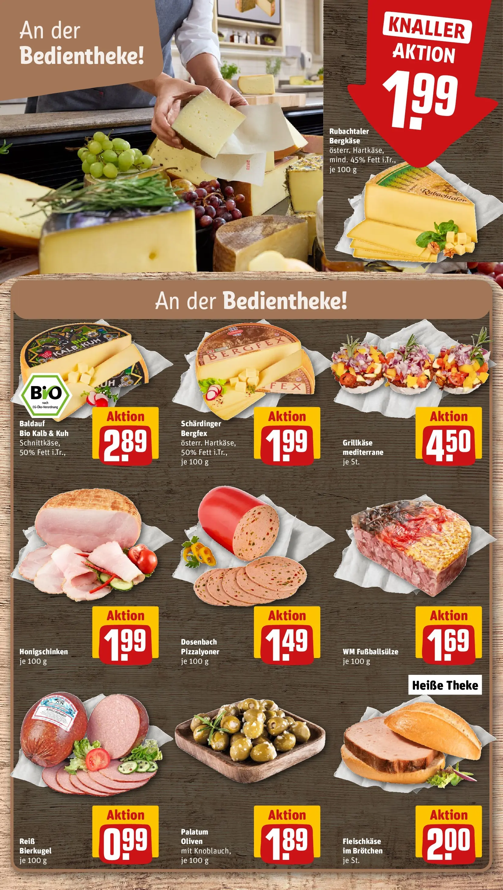 REWE Prospekt ab 07.06.2026 zum Blättern » Angebote | Seite: 11 | Produkte: Theke, Fußball, Knoblauch
