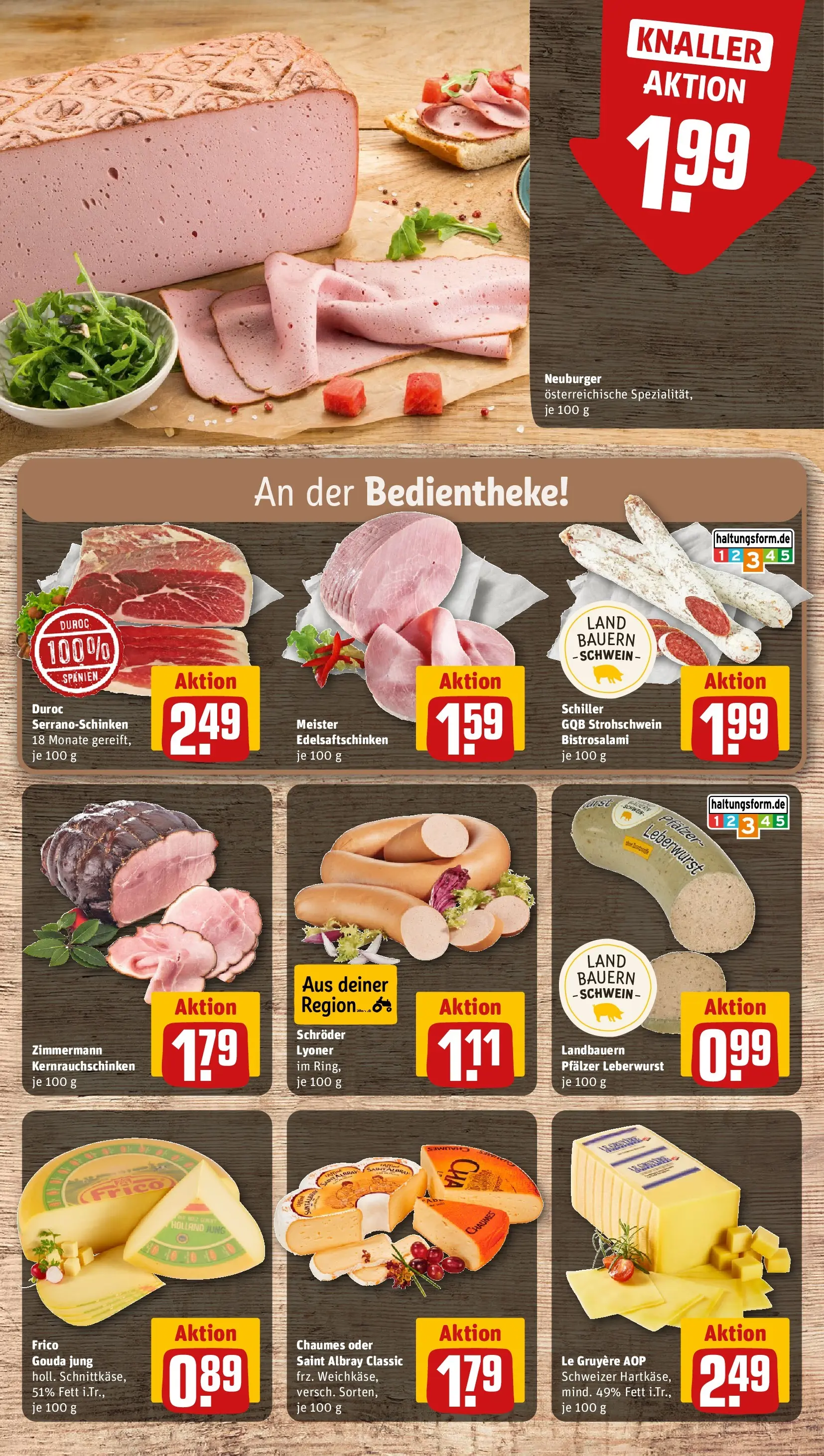 REWE Prospekt ab 08.06.2026 zum Blättern » Angebote | Seite: 10 | Produkte: Gouda