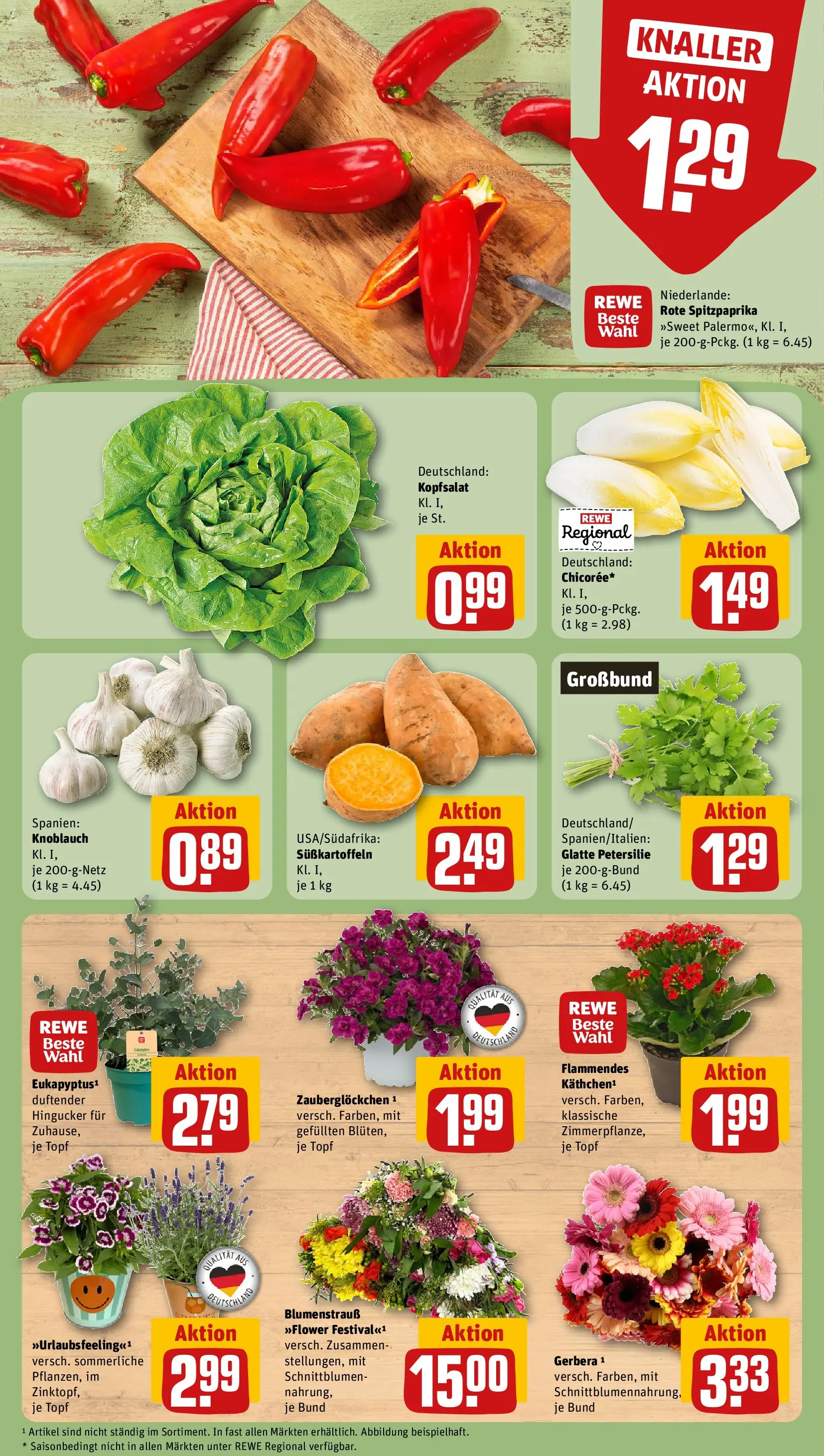 REWE Prospekt ab 07.06.2026 zum Blättern » Angebote | Seite: 7 | Produkte: Knoblauch, Petersilie
