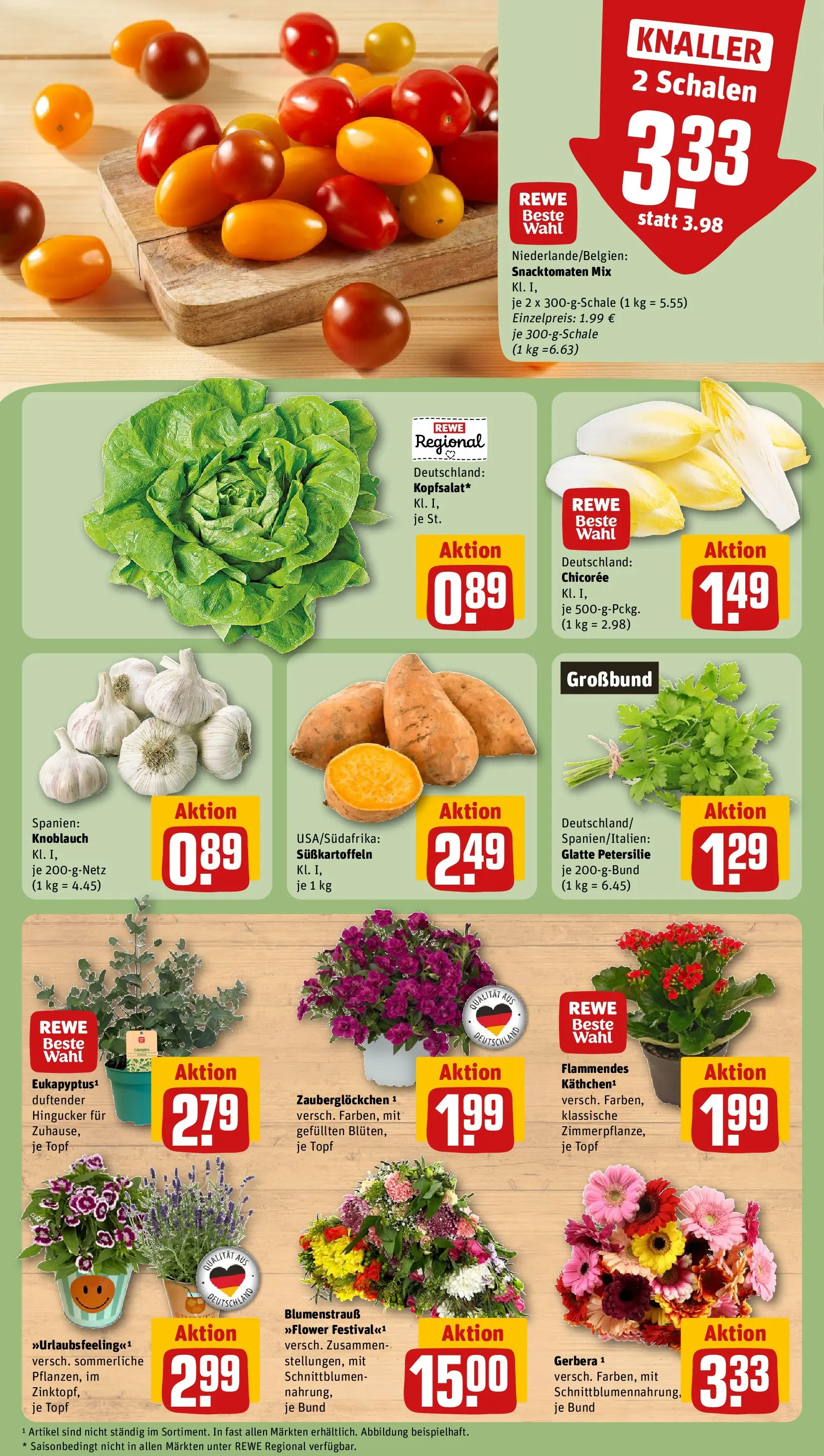 REWE Prospekt ab 08.06.2026 zum Blättern » Angebote | Seite: 7 | Produkte: Knoblauch, Petersilie