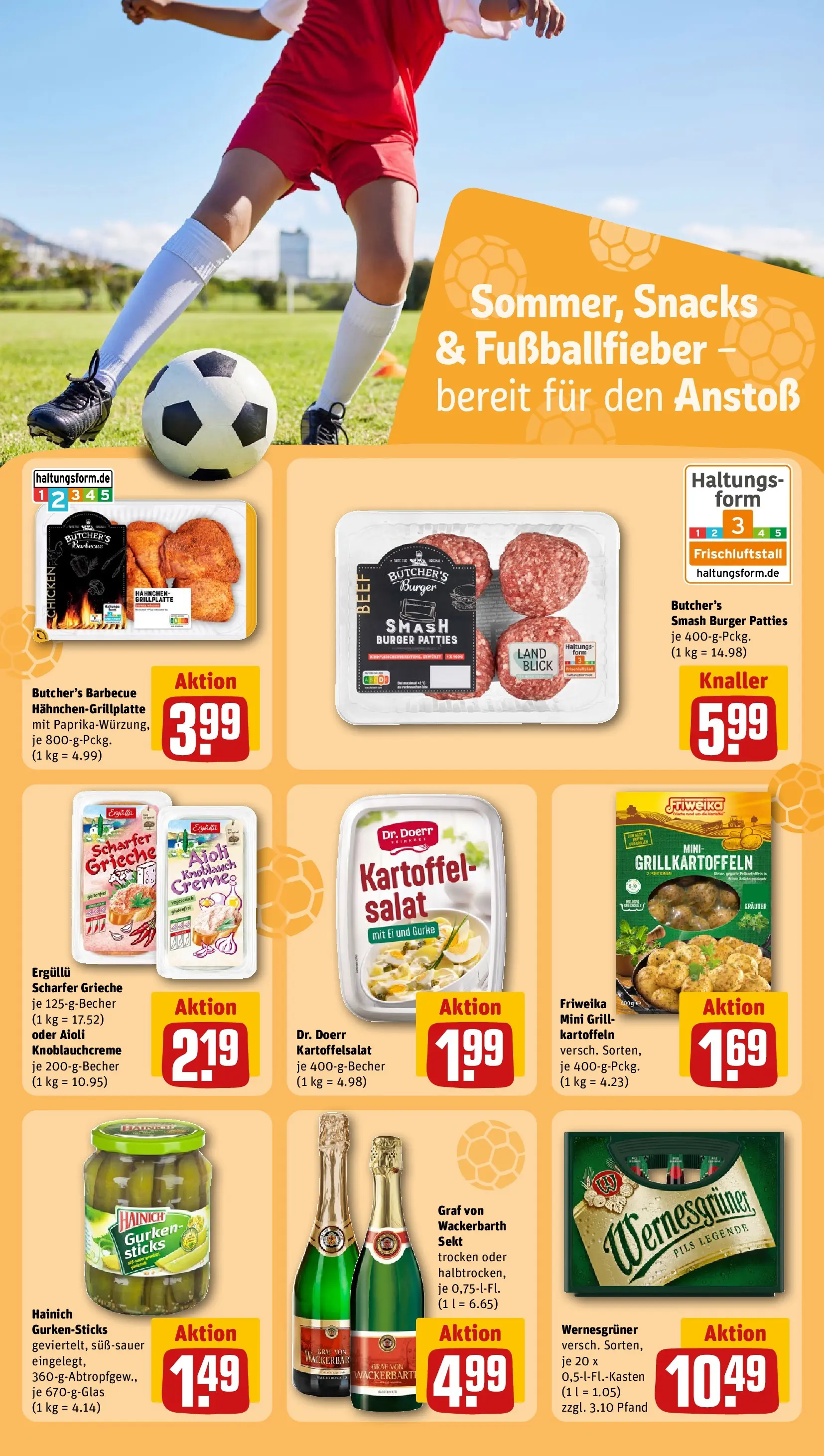 REWE Prospekt ab 07.06.2026 zum Blättern » Angebote | Seite: 16 | Produkte: Sekt, Kartoffeln, Gurken, Salat